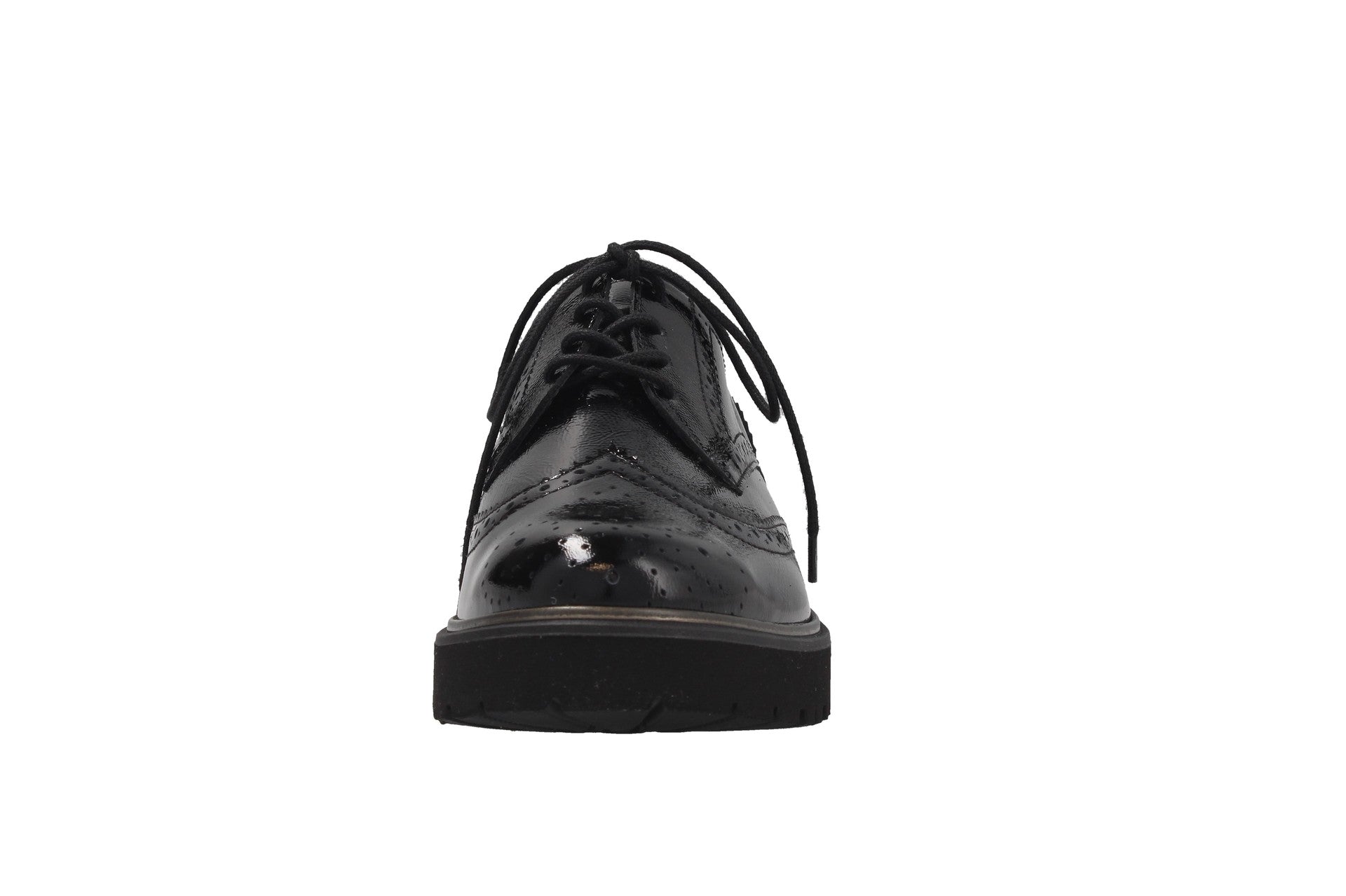 Elena – black – lace-up shoe – E8107