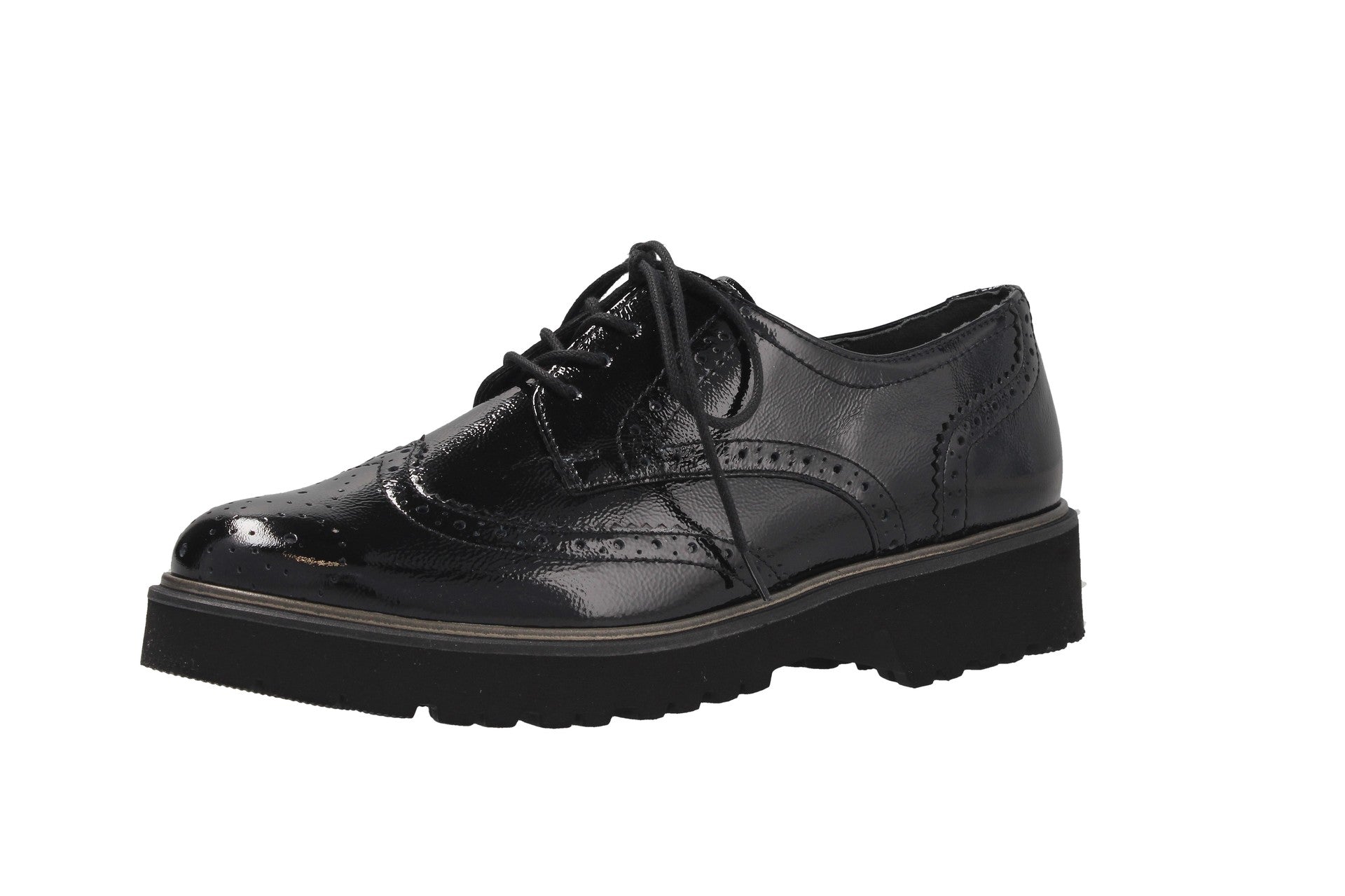 Elena – black – lace-up shoe – E8107