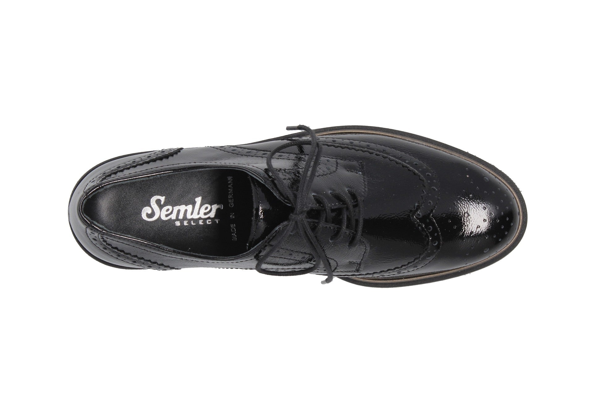 Elena – black – lace-up shoe – E8107
