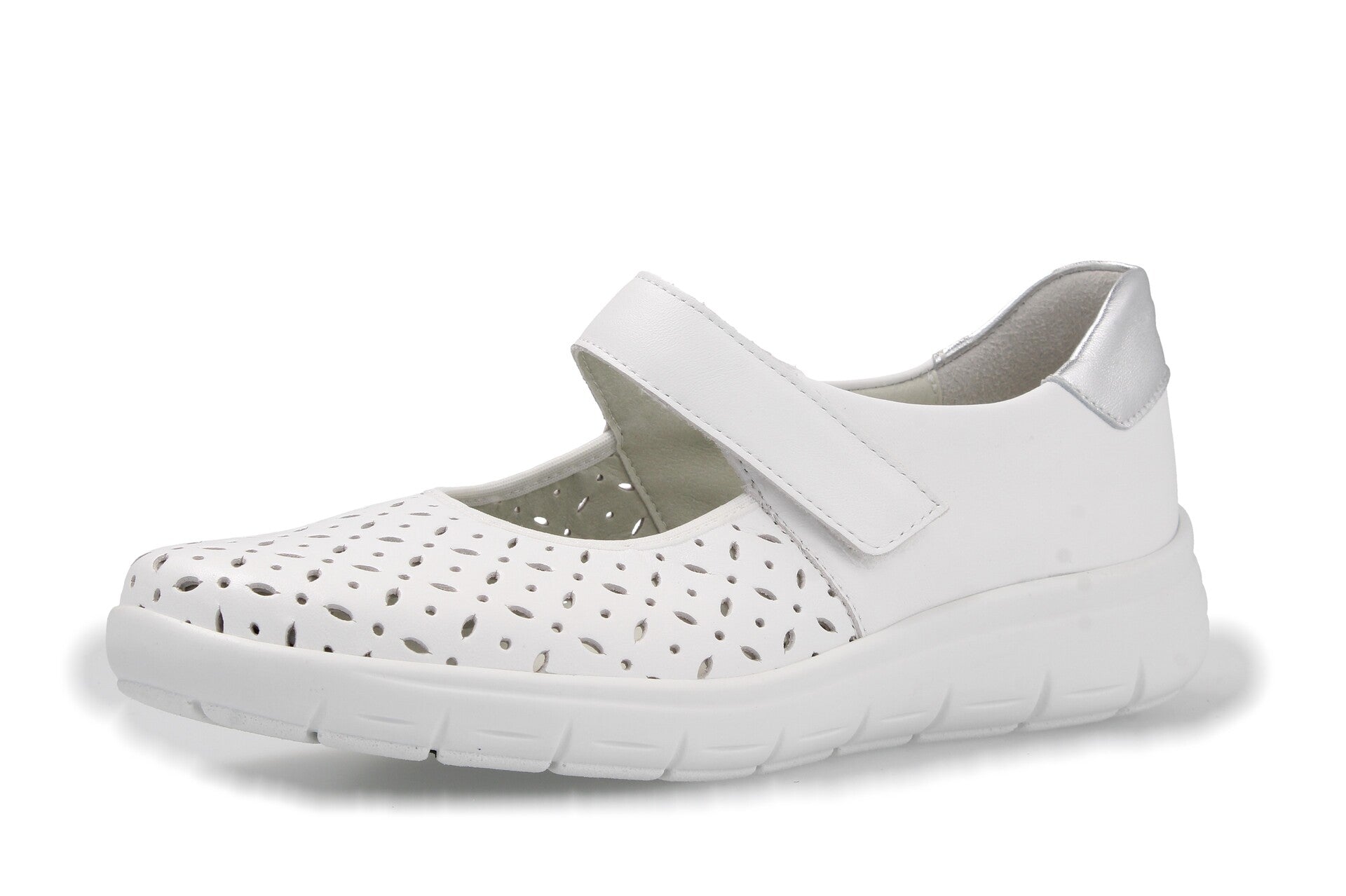 Greta – weiss/silber – Ballerina – G4075