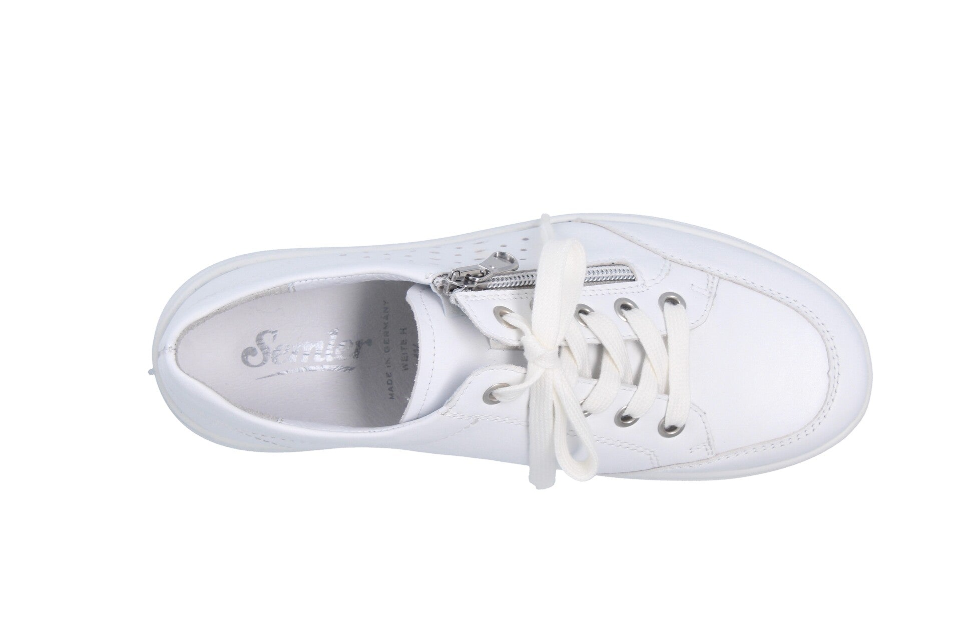 Greta – weiss/silber – Schnürschuh – G4165