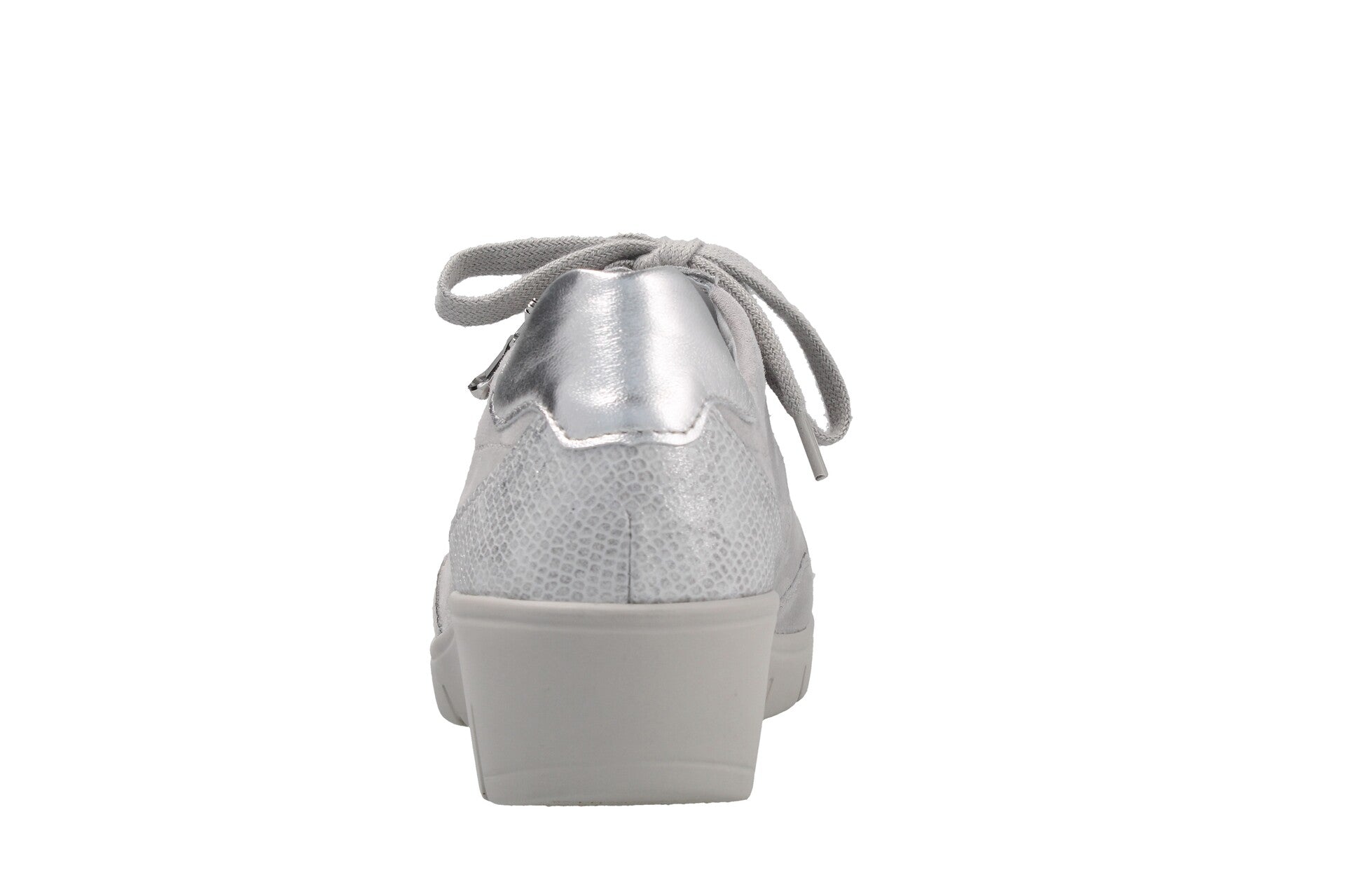 Judith – silver/pearl – lace-up shoe – J7245