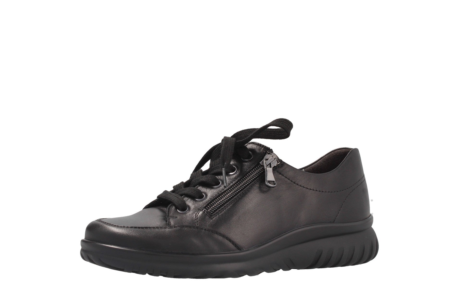 Lena – black – lace-up shoe – L5135