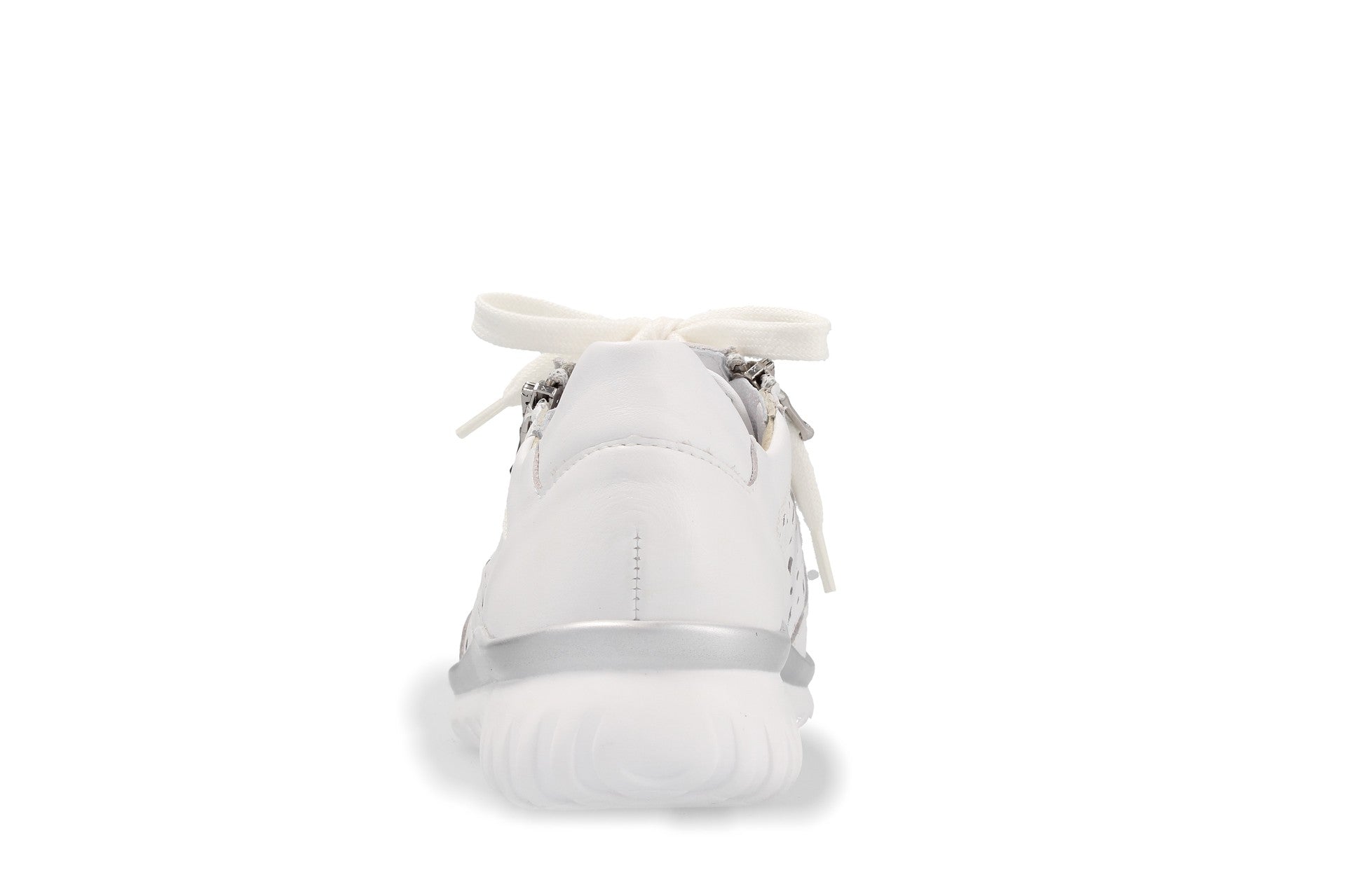 Lena – white/silver – lace-up shoe – L5255