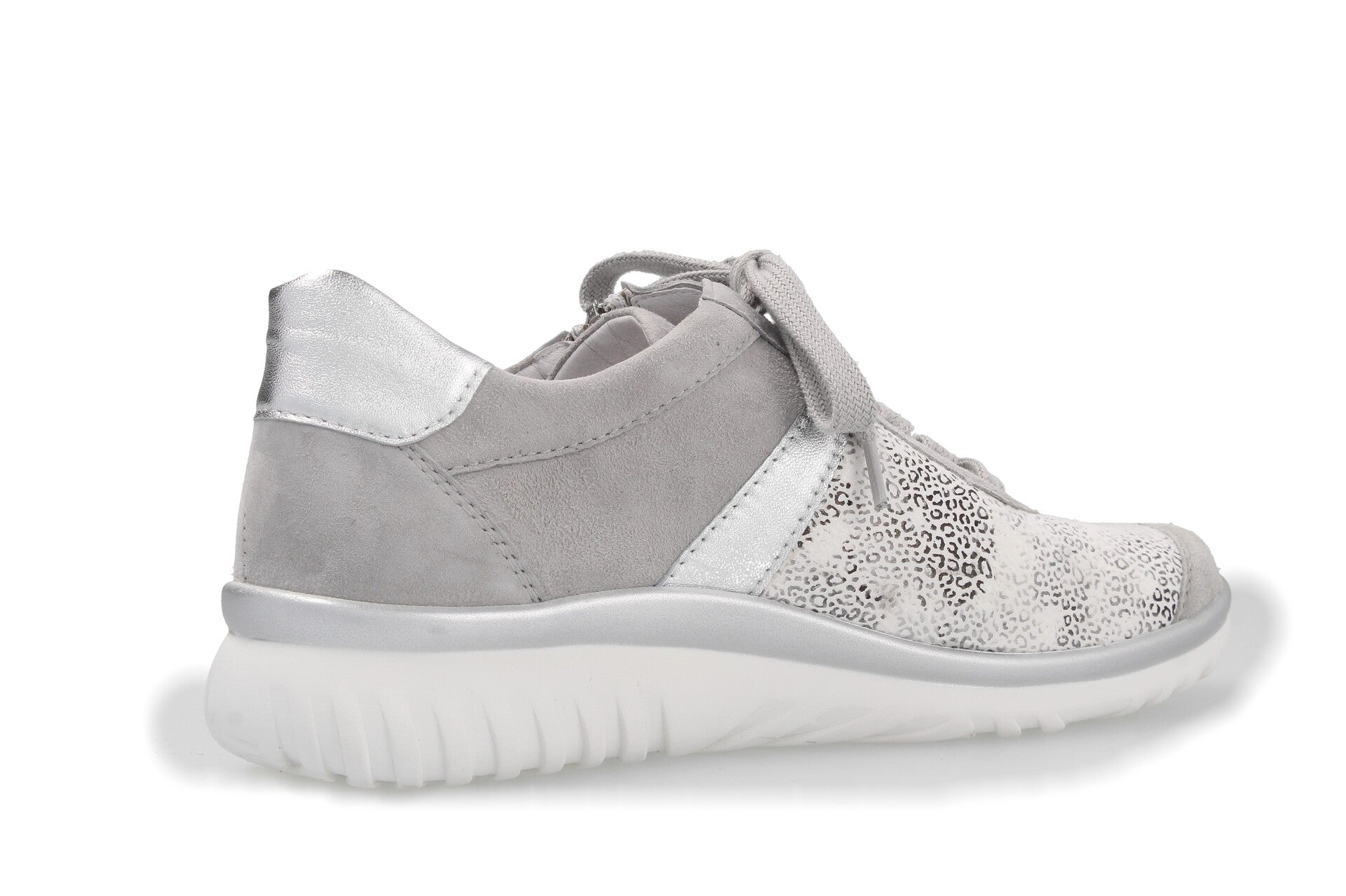 Lena – perle/weiss/silber – Schnürschuh – L5315