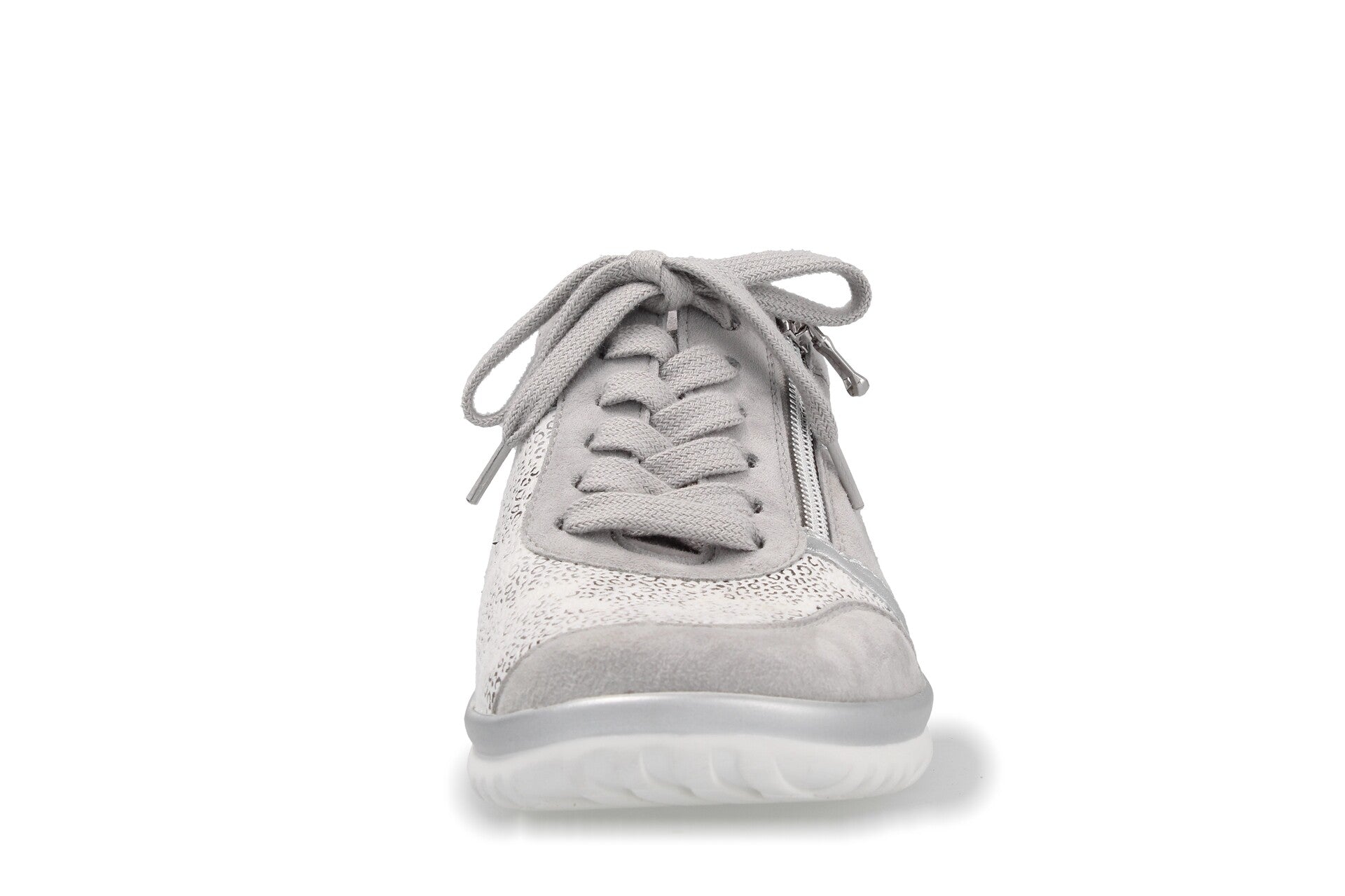 Lena – perle/weiss/silber – Schnürschuh – L5315