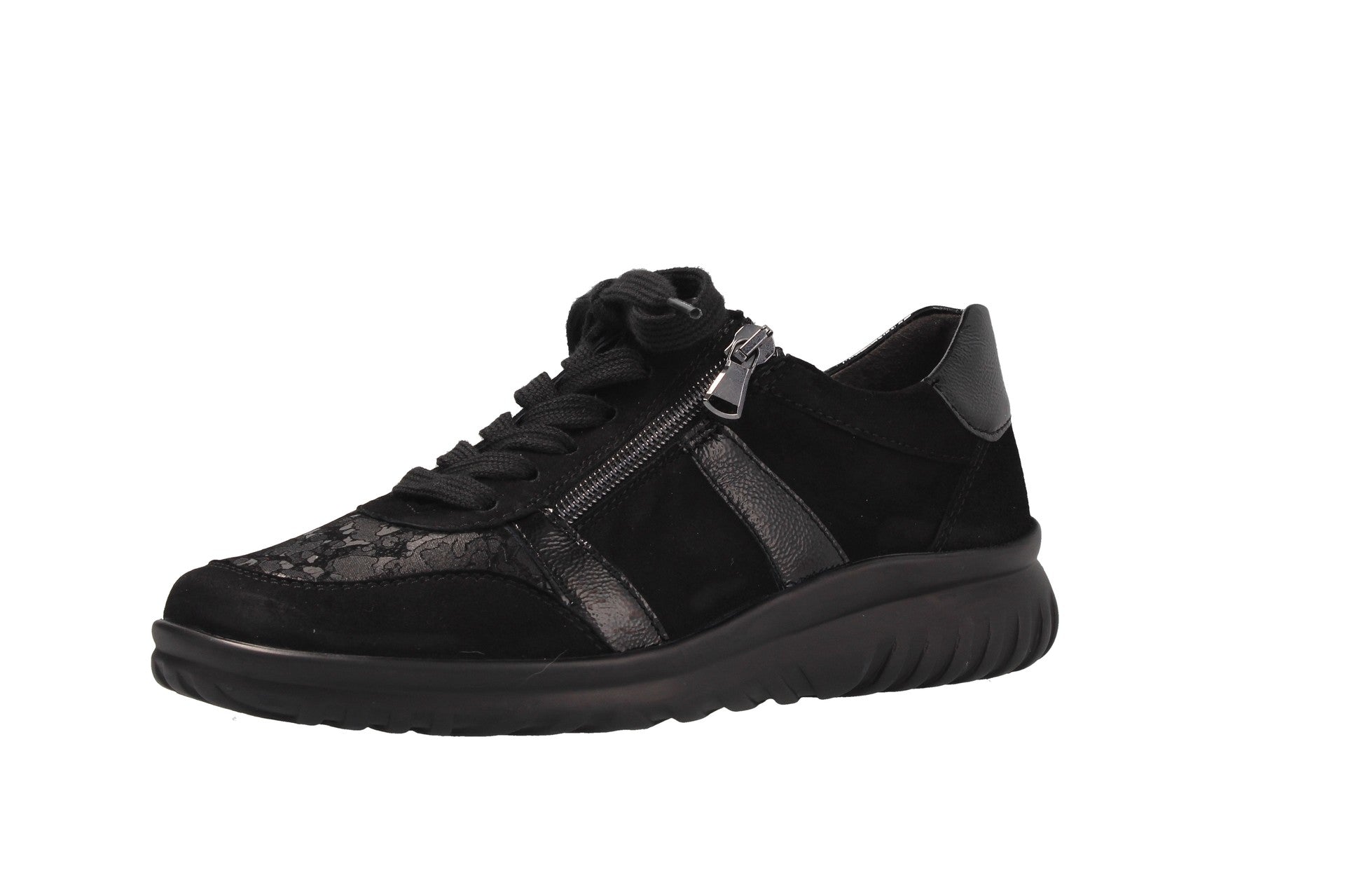 Lena – noir – chaussure à lacets – L5315