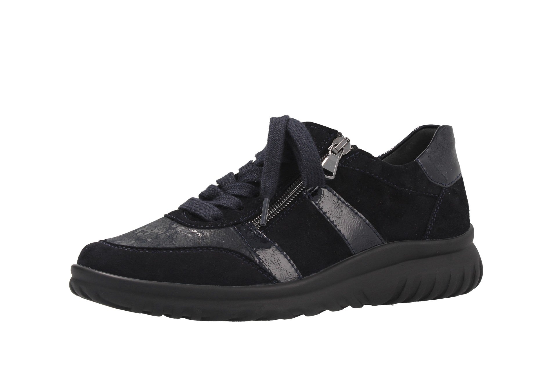 Lena – bleu nuit – chaussure à lacets – L5315