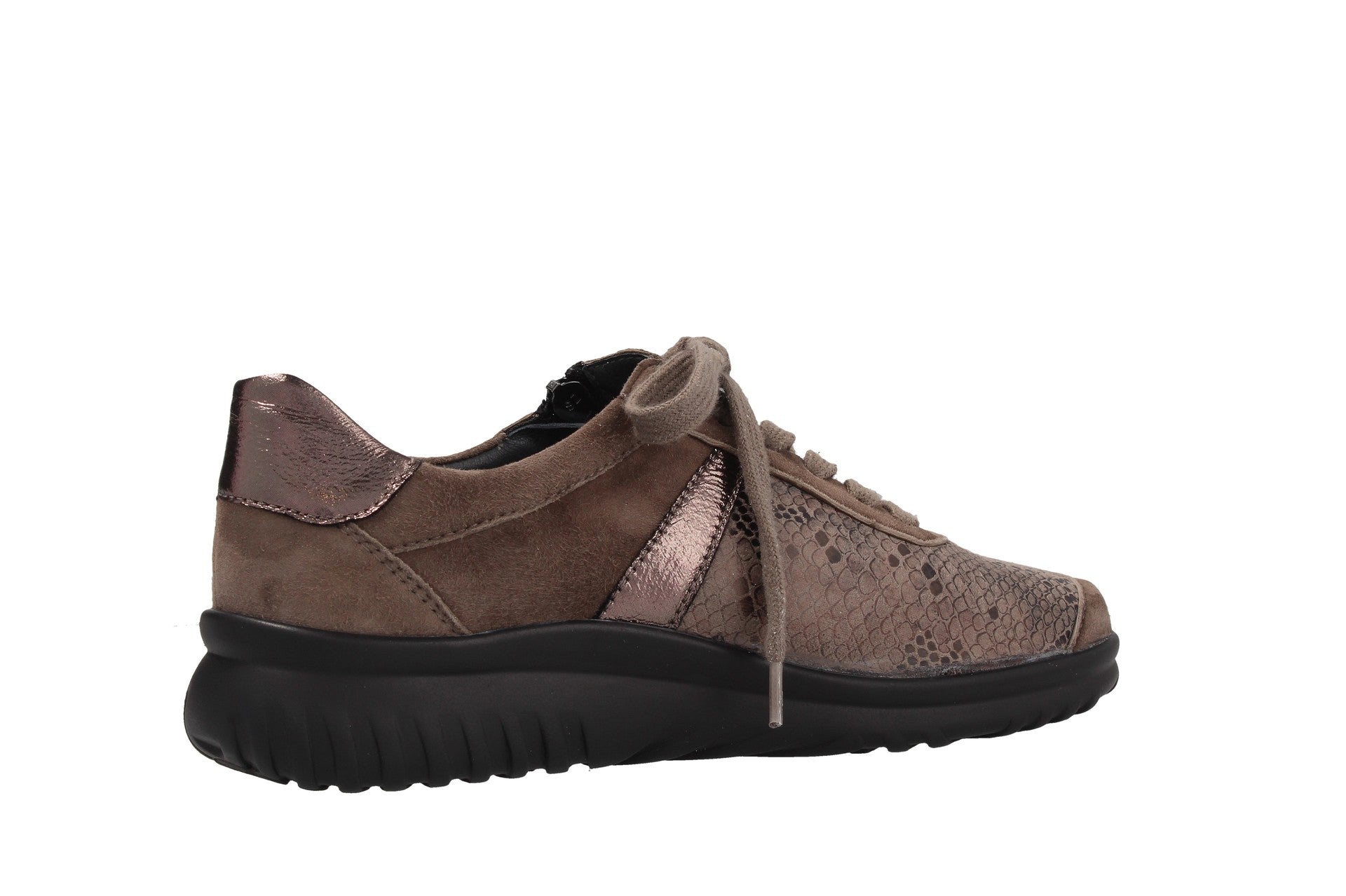 Lena – taupe/caramel – chaussure à lacets – L5315