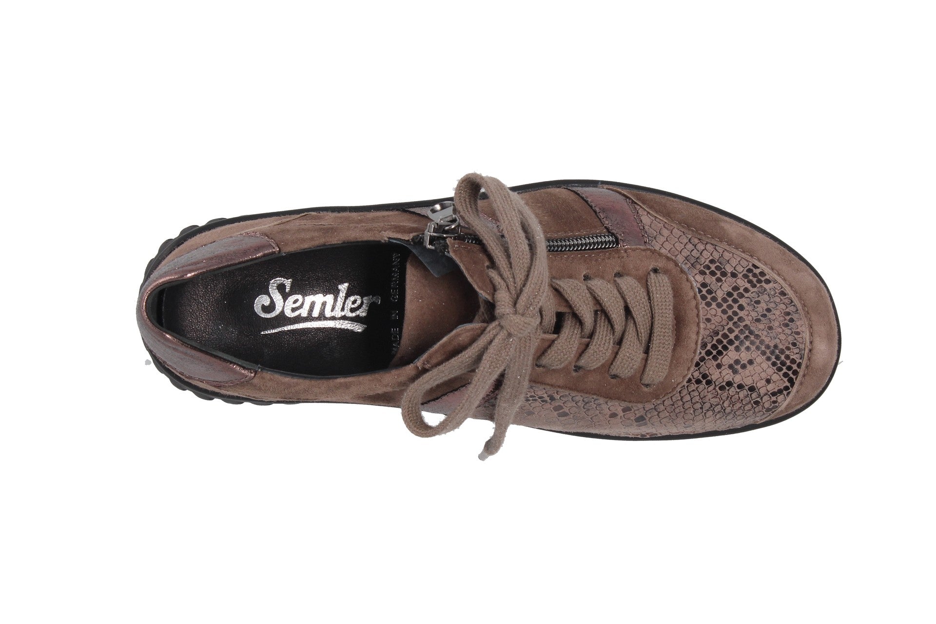 Lena – taupe/caramel – chaussure à lacets – L5315