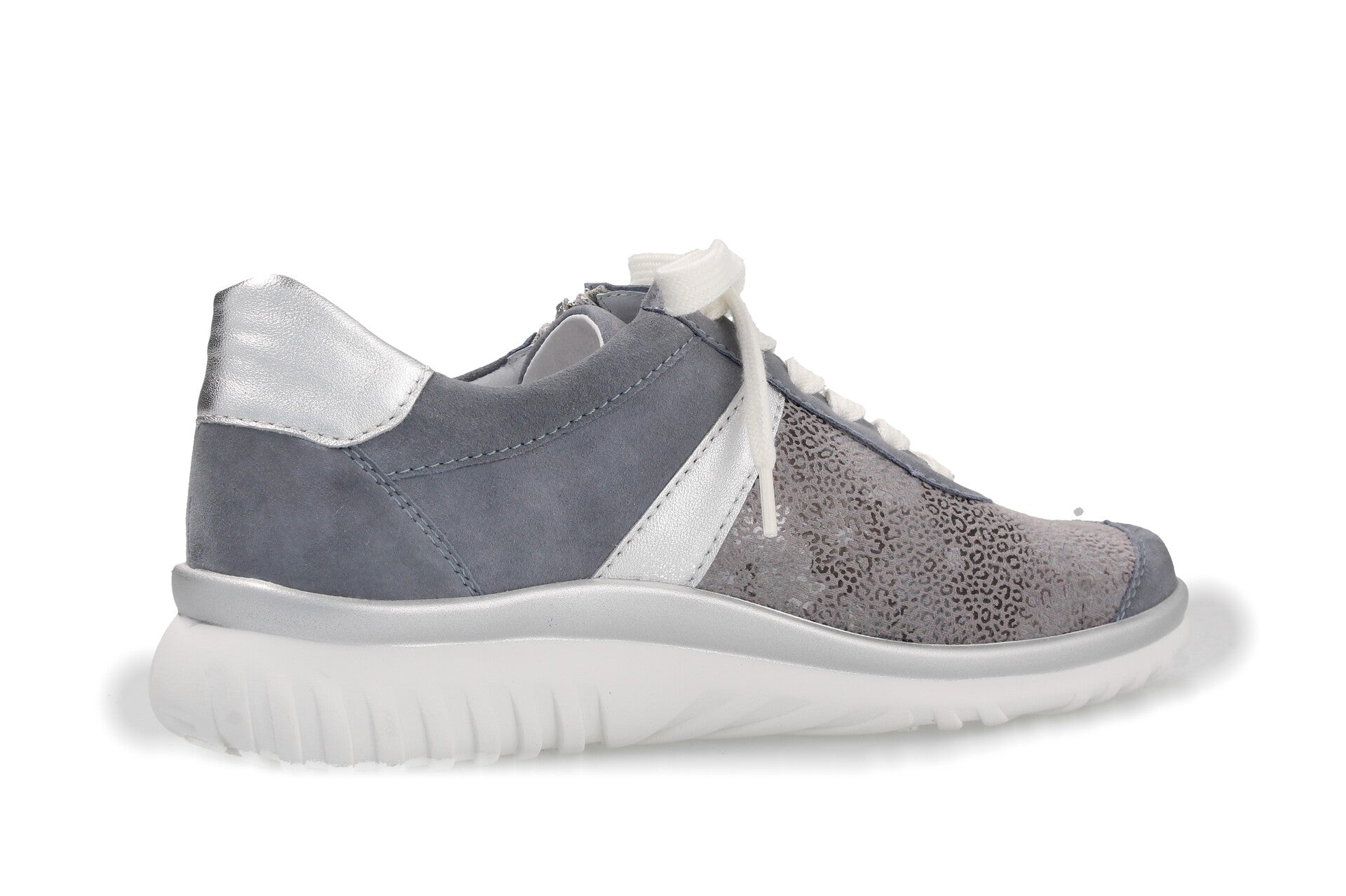 Larissa – ciel/argent – chaussure à lacets – L8315