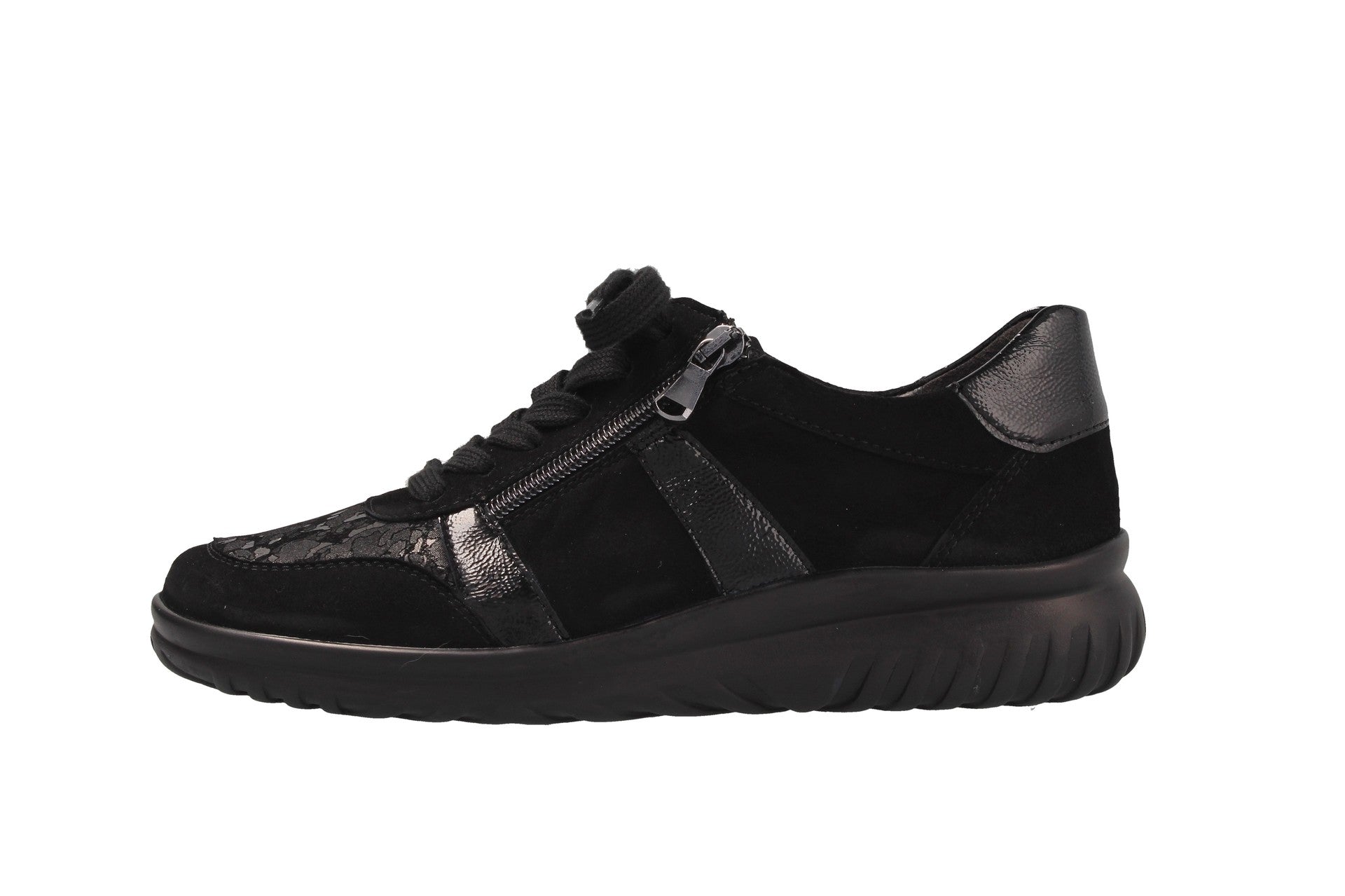 Linda – noir – chaussure à lacets – L9315