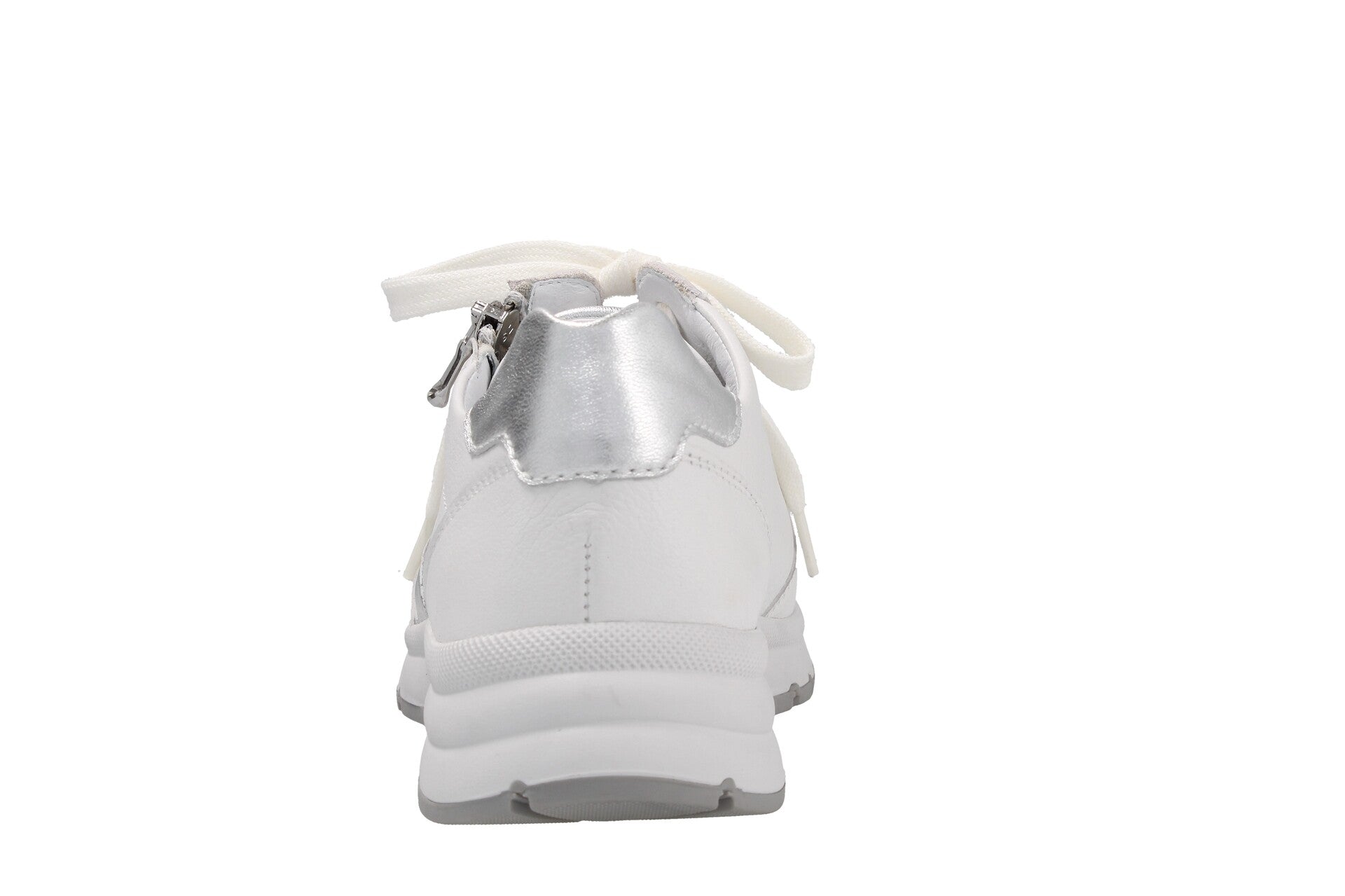 Nicki – weiss/silber – Schnürschuh – N4035