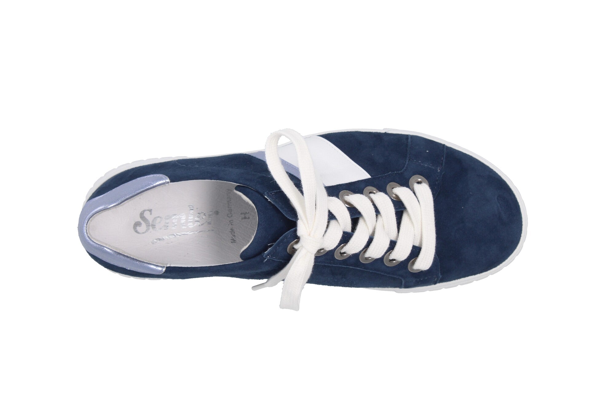 Pamela – jeans/weiss/wolke – Sneaker – P4065