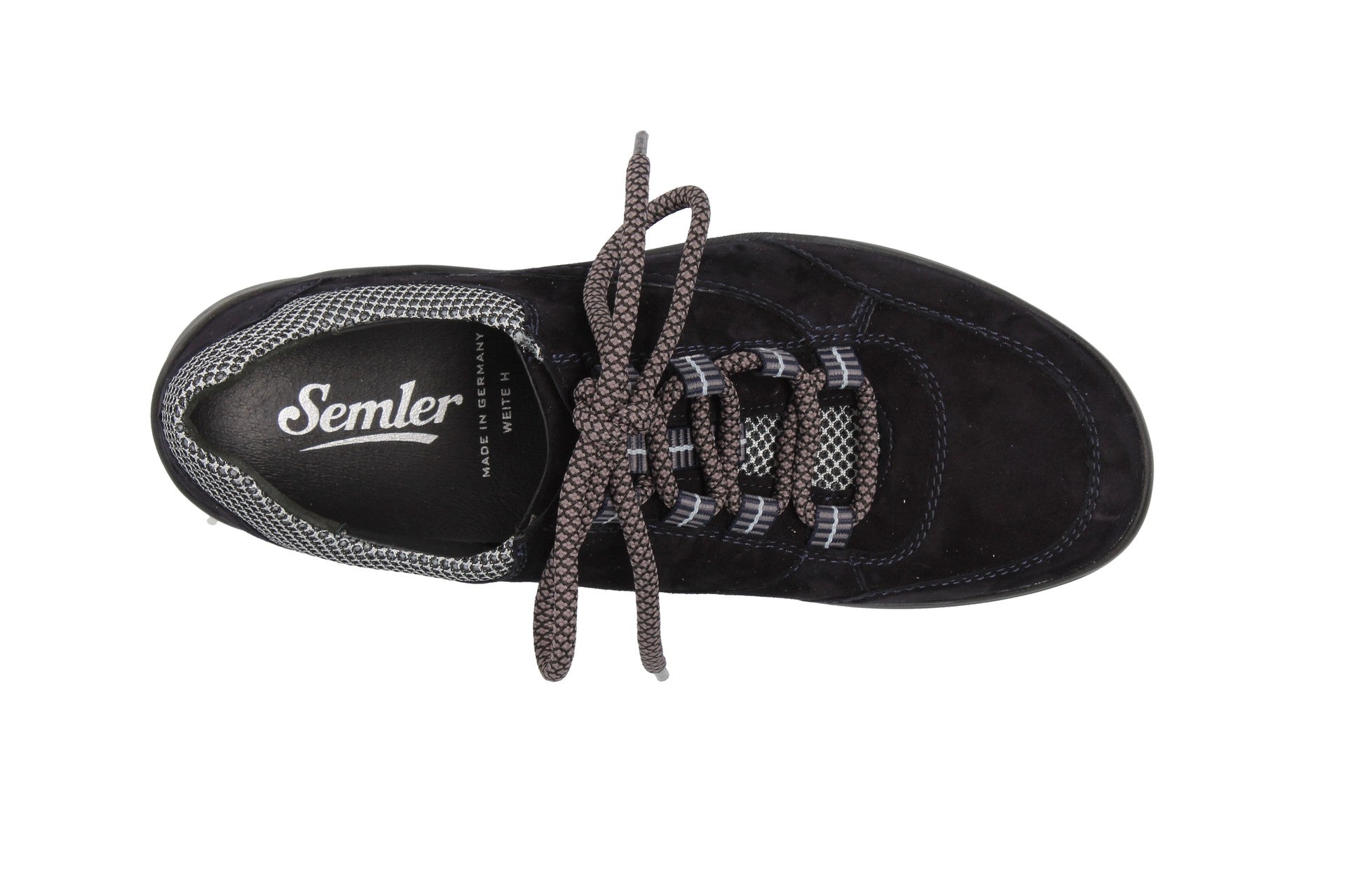 Wanda – midnightblue/grau – Schnürschuh – W1015