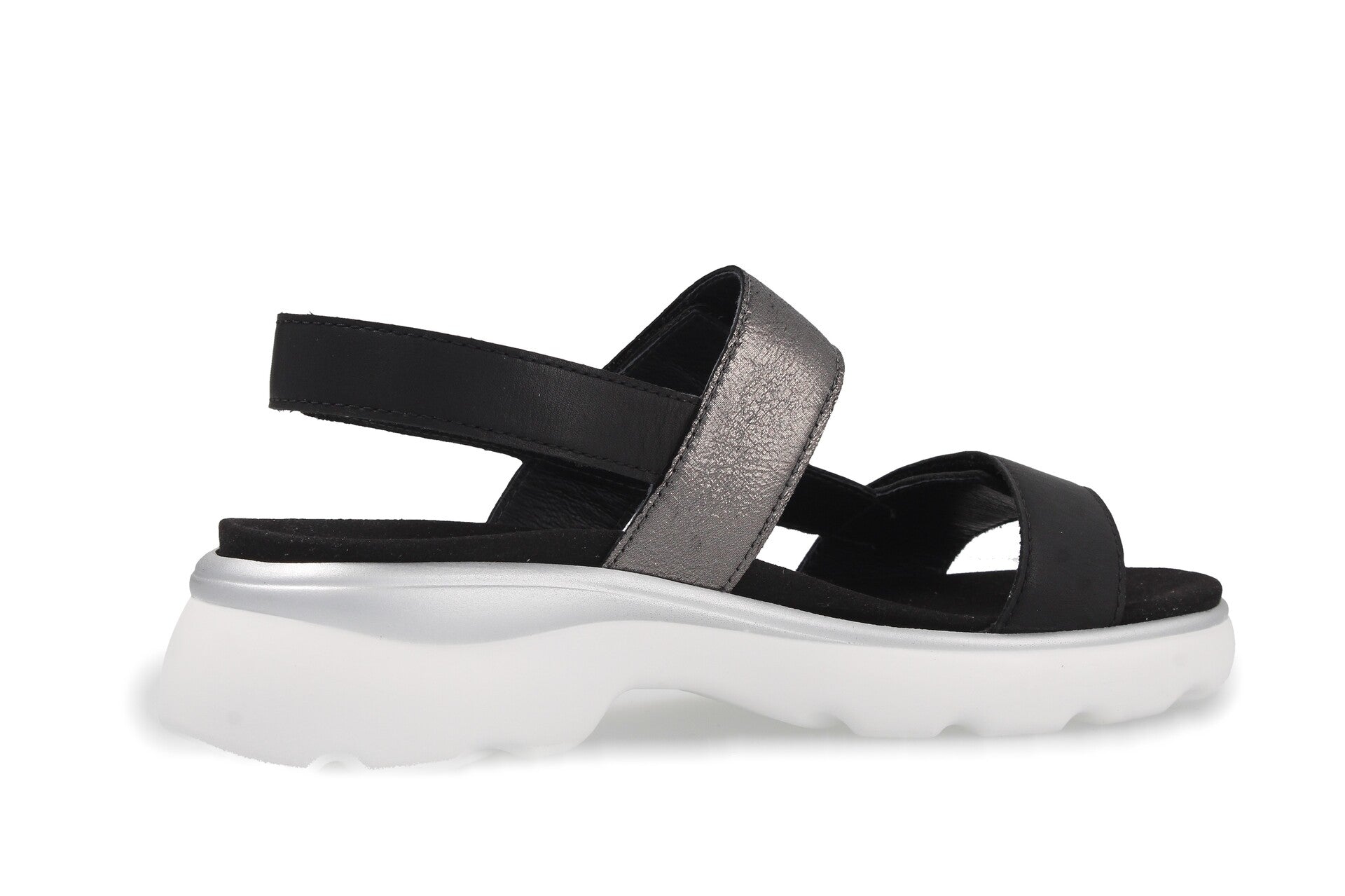 Geli – schwarz/grau – Sandalette – G3015
