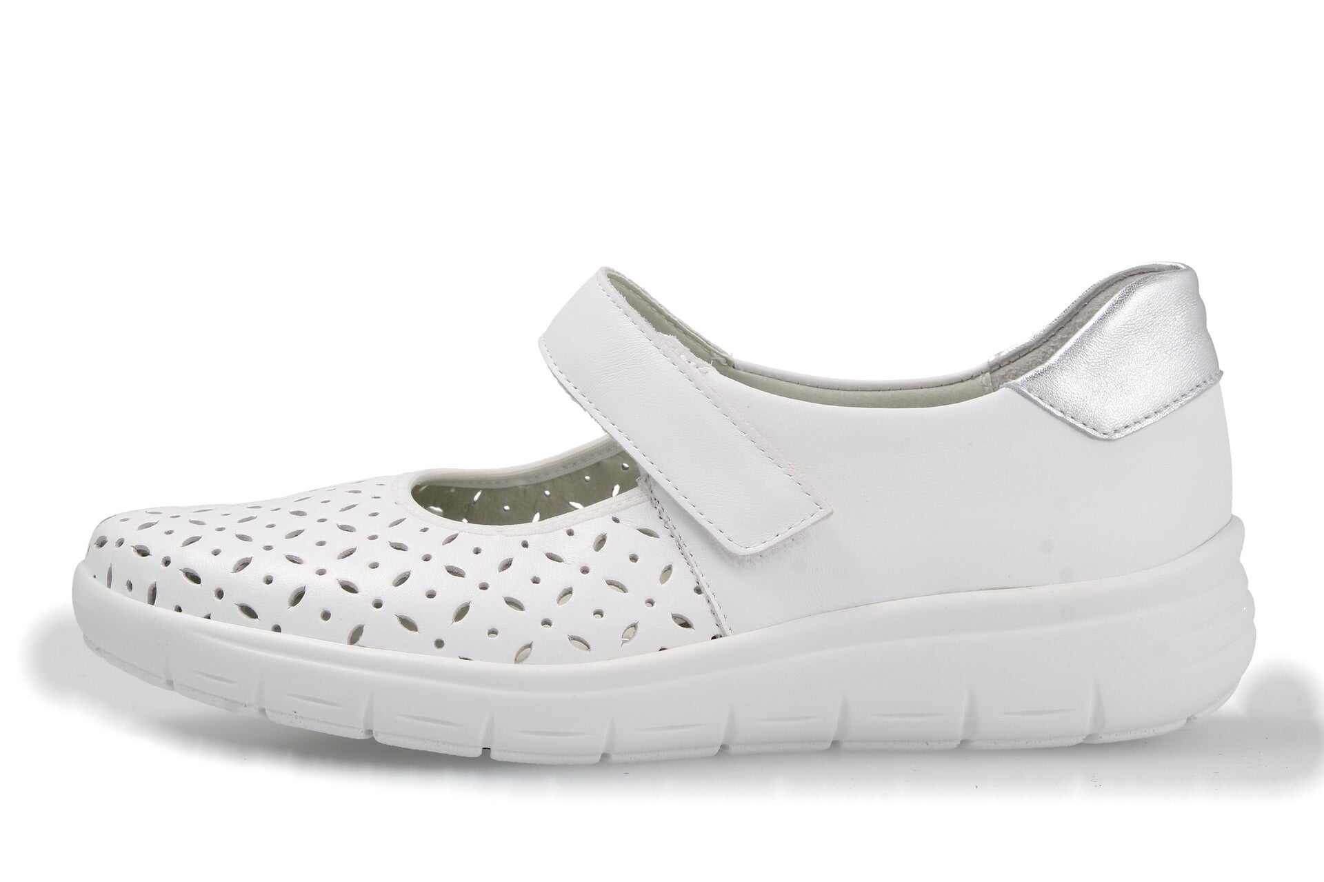 Greta – weiss/silber – Ballerina – G4075