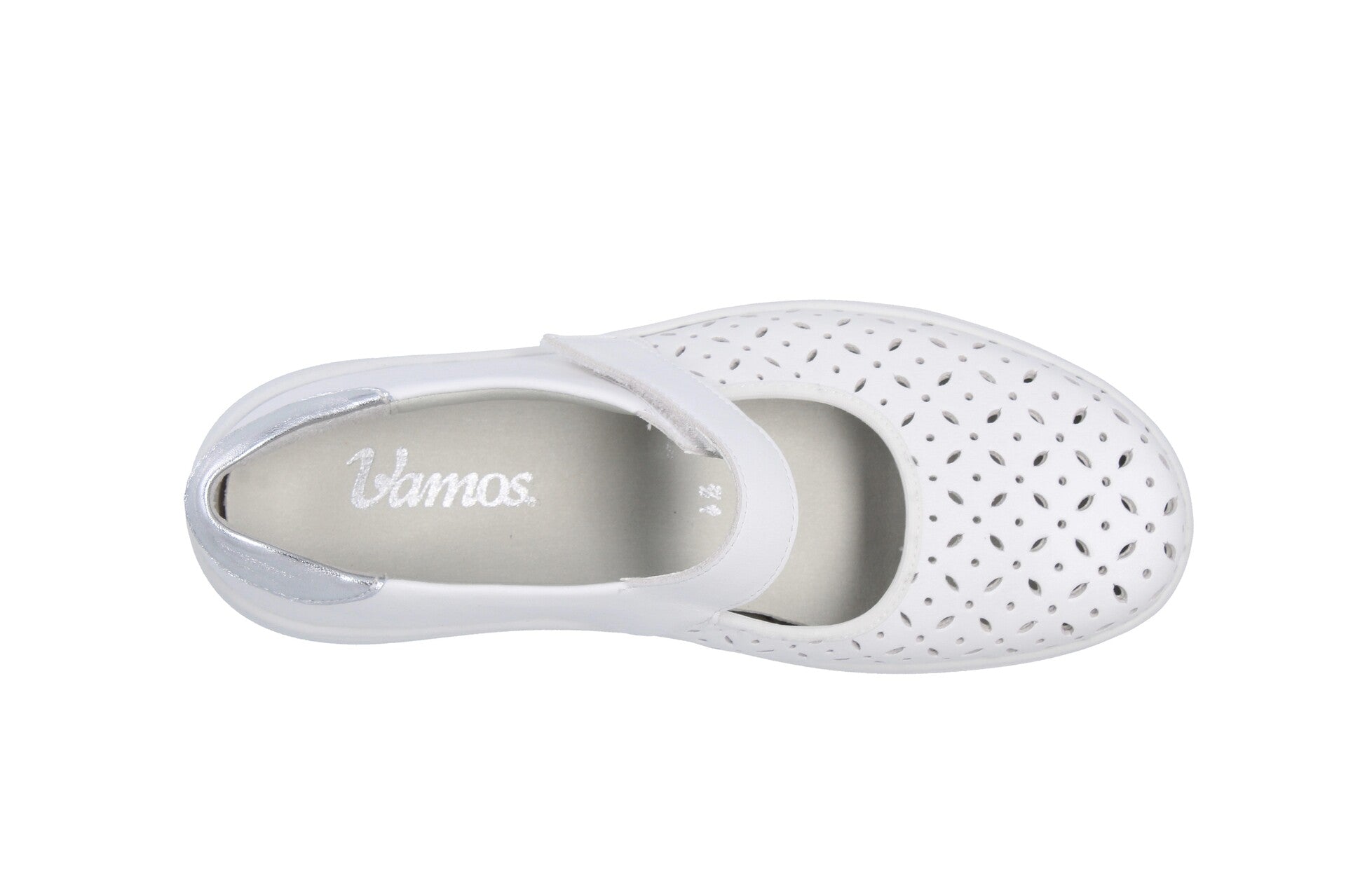 Greta – weiss/silber – Ballerina – G4075