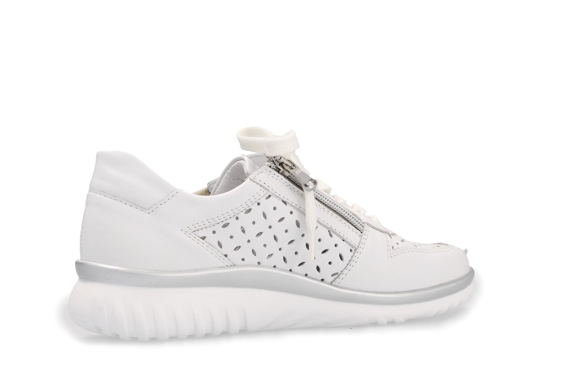 Lena – weiss/silber – Schnürschuh – L5255