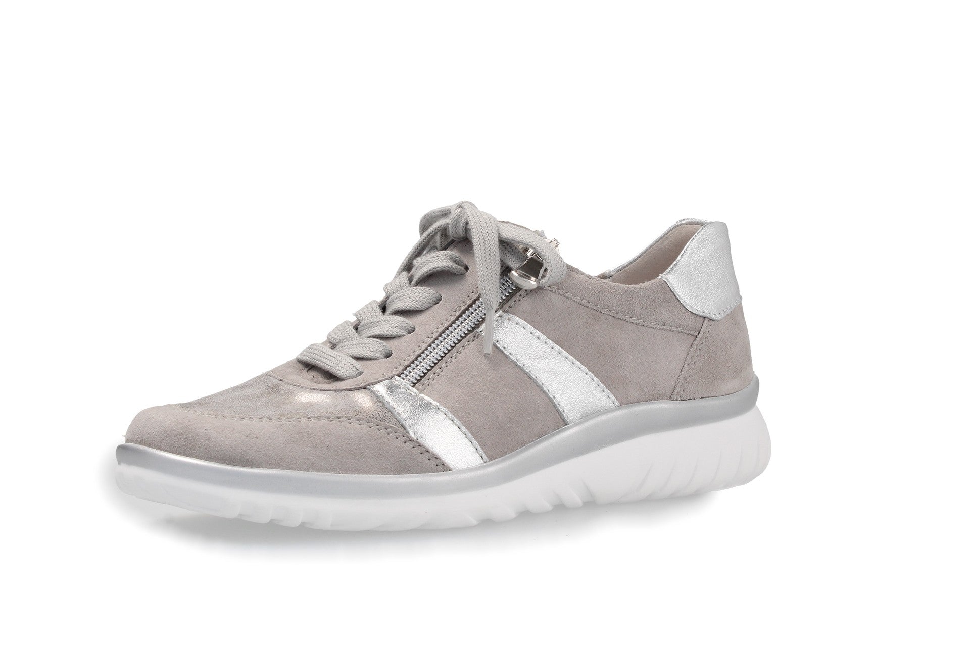 Lena – perle/argent – ​​chaussure à lacets