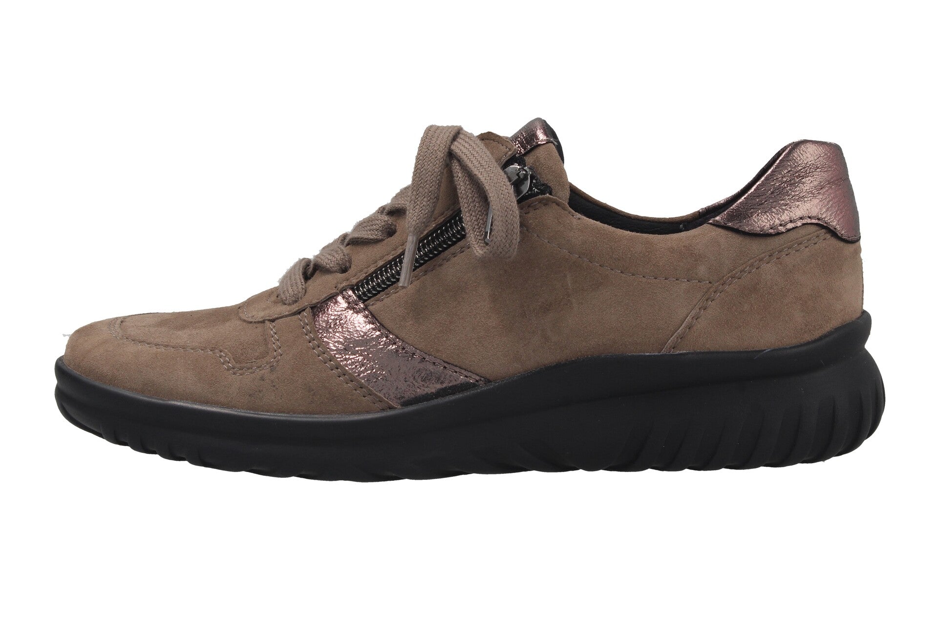 Lena – taupe/caramel – lace-up shoe – L5365
