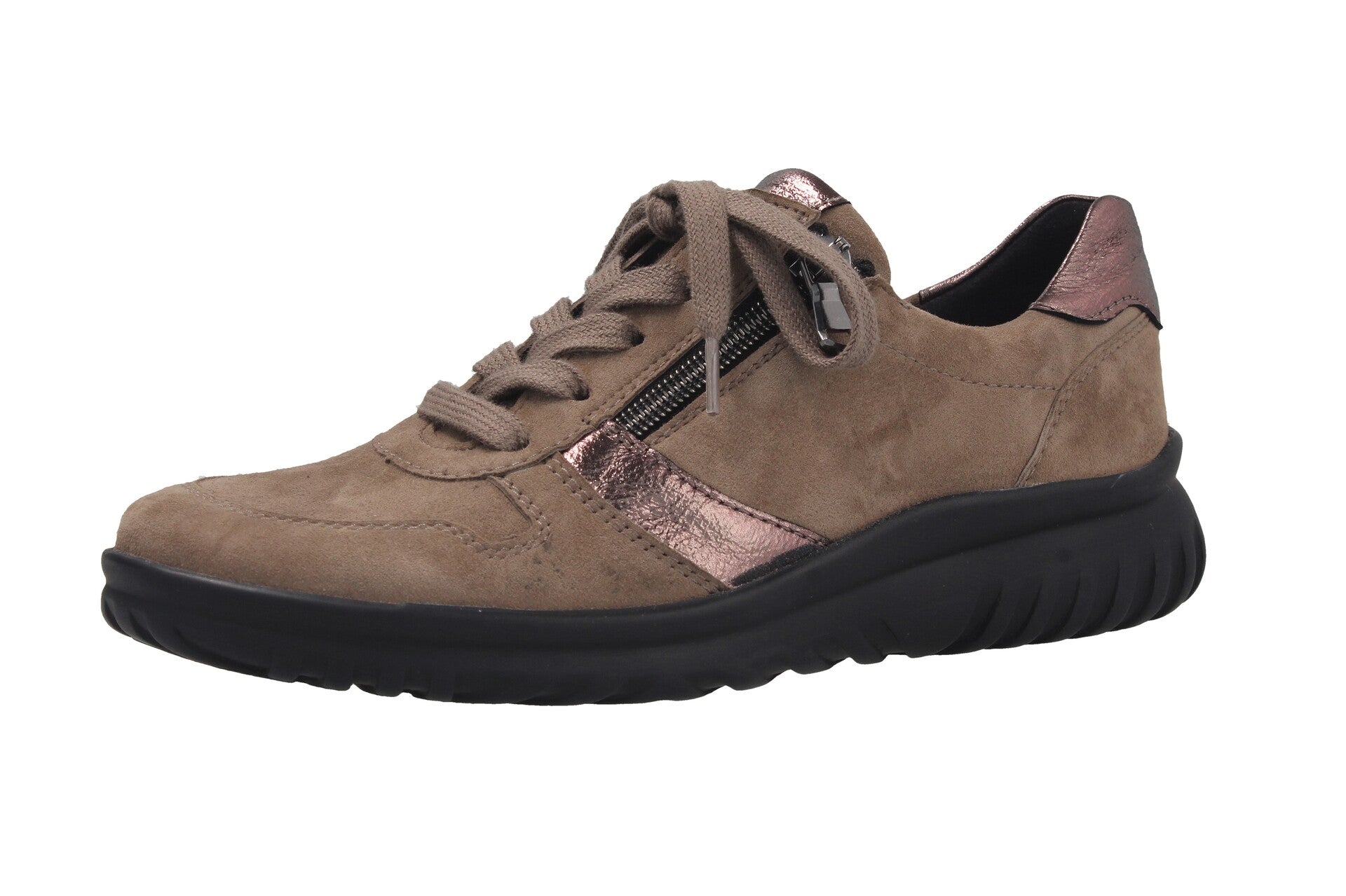 Lena – taupe/caramel – Schnürschuh – L5365
