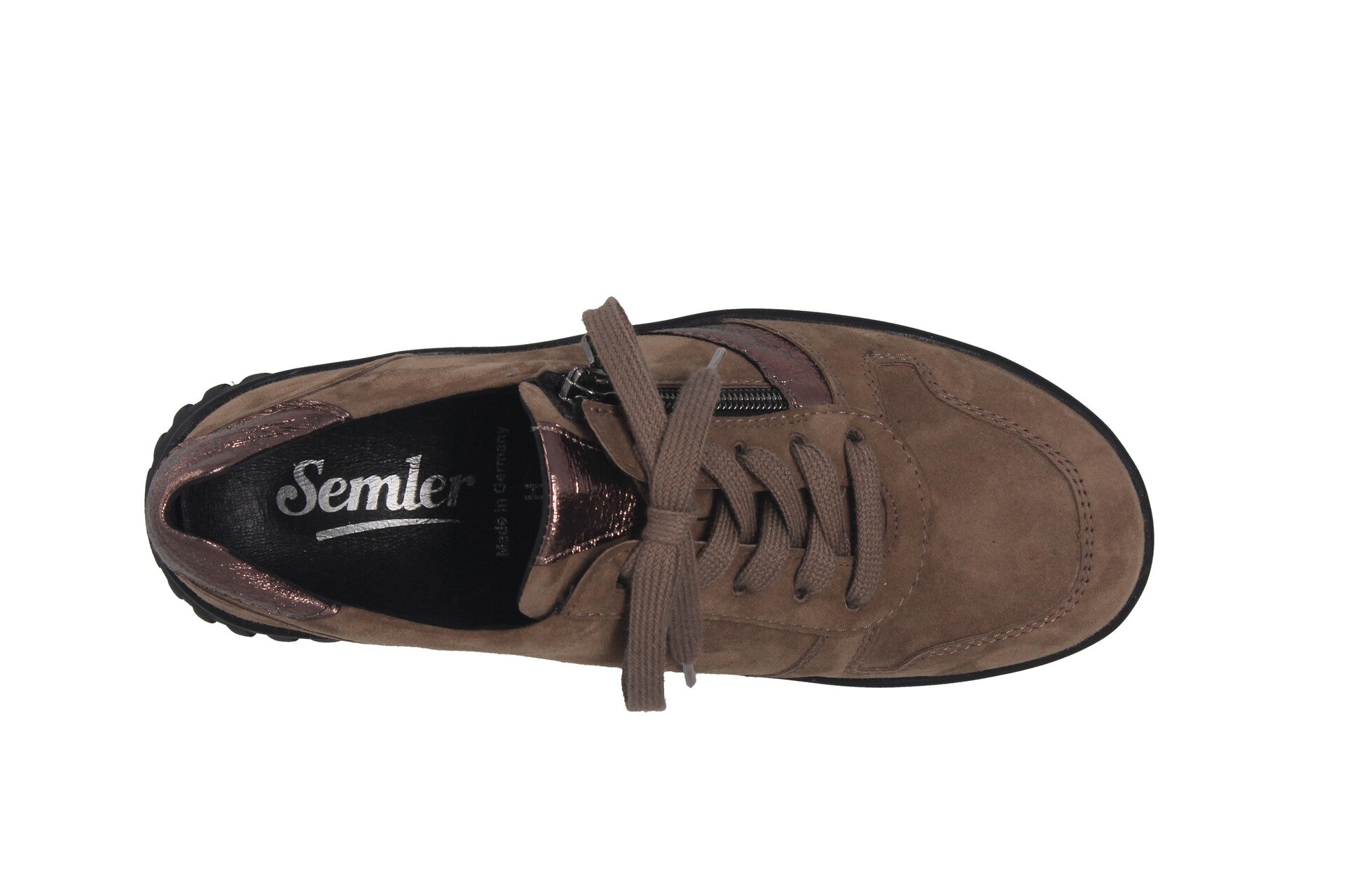 Lena – taupe/caramel – Schnürschuh – L5365
