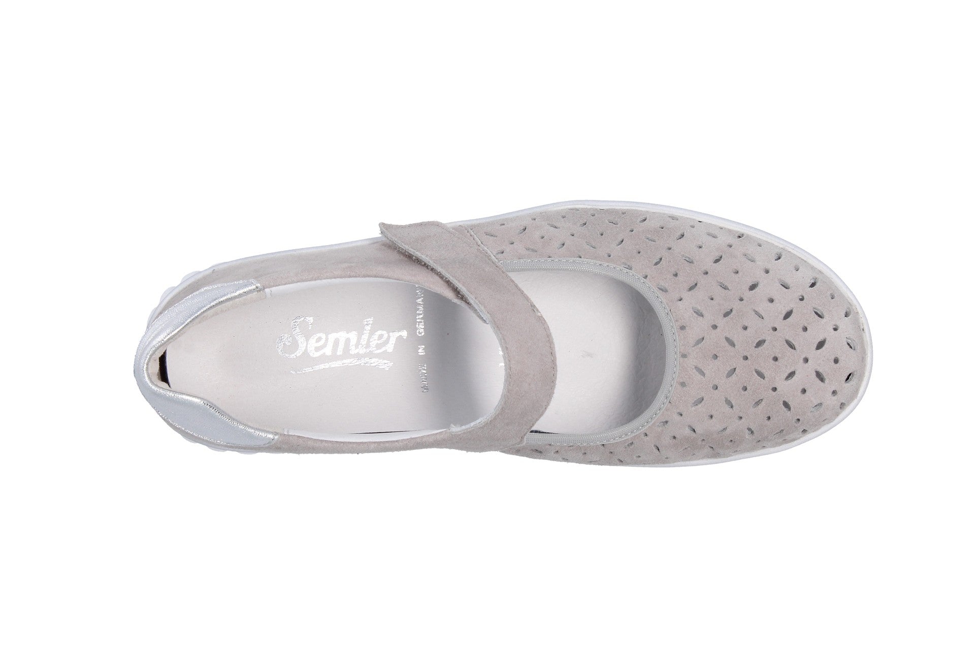 Linda – perle/argent – ​​ballerines – L9075
