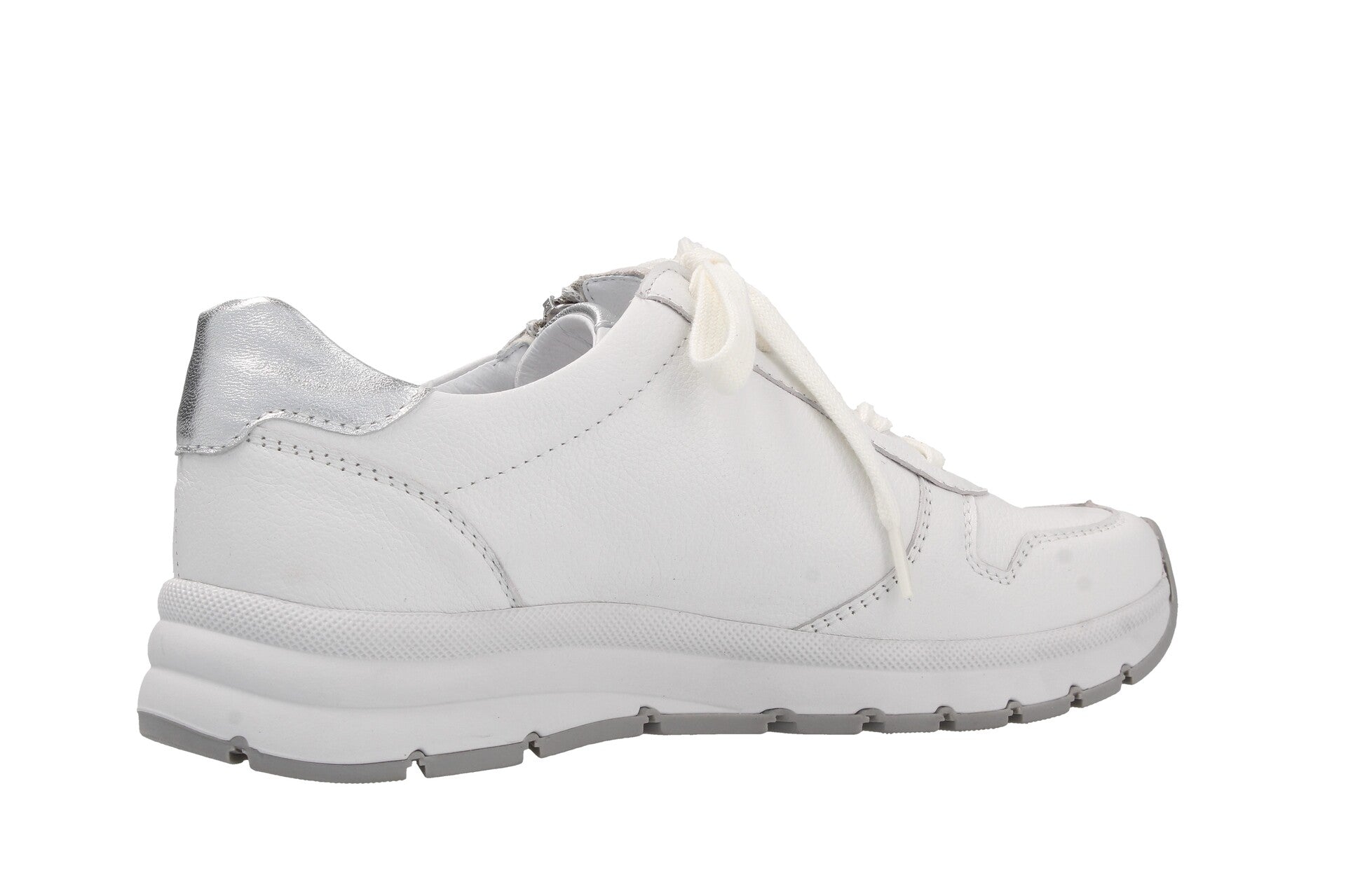 Nicki – weiss/silber – Schnürschuh – N4035