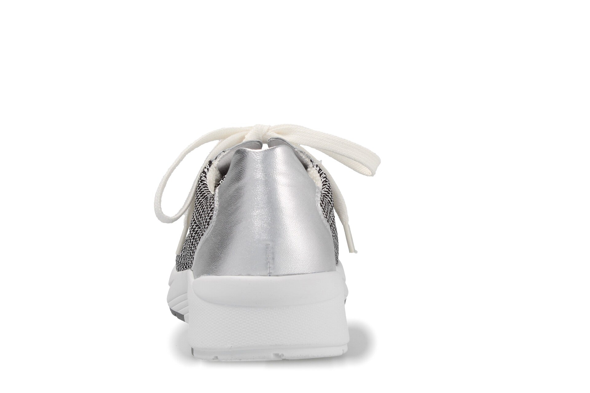 Siggi – schwarz/weiss./silber – Schnürschuh – S6015