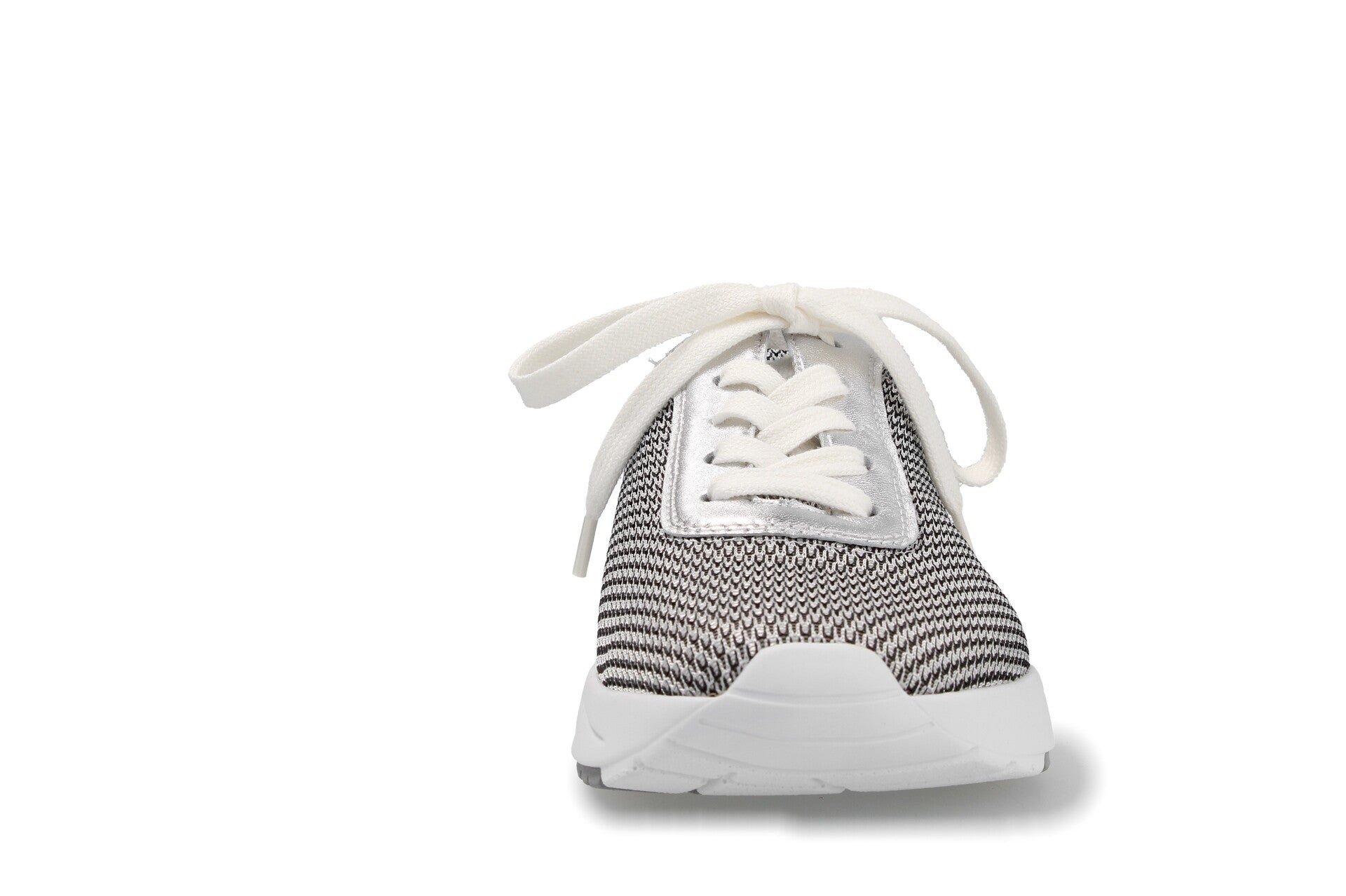 Siggi – schwarz/weiss./silber – Schnürschuh – S6015