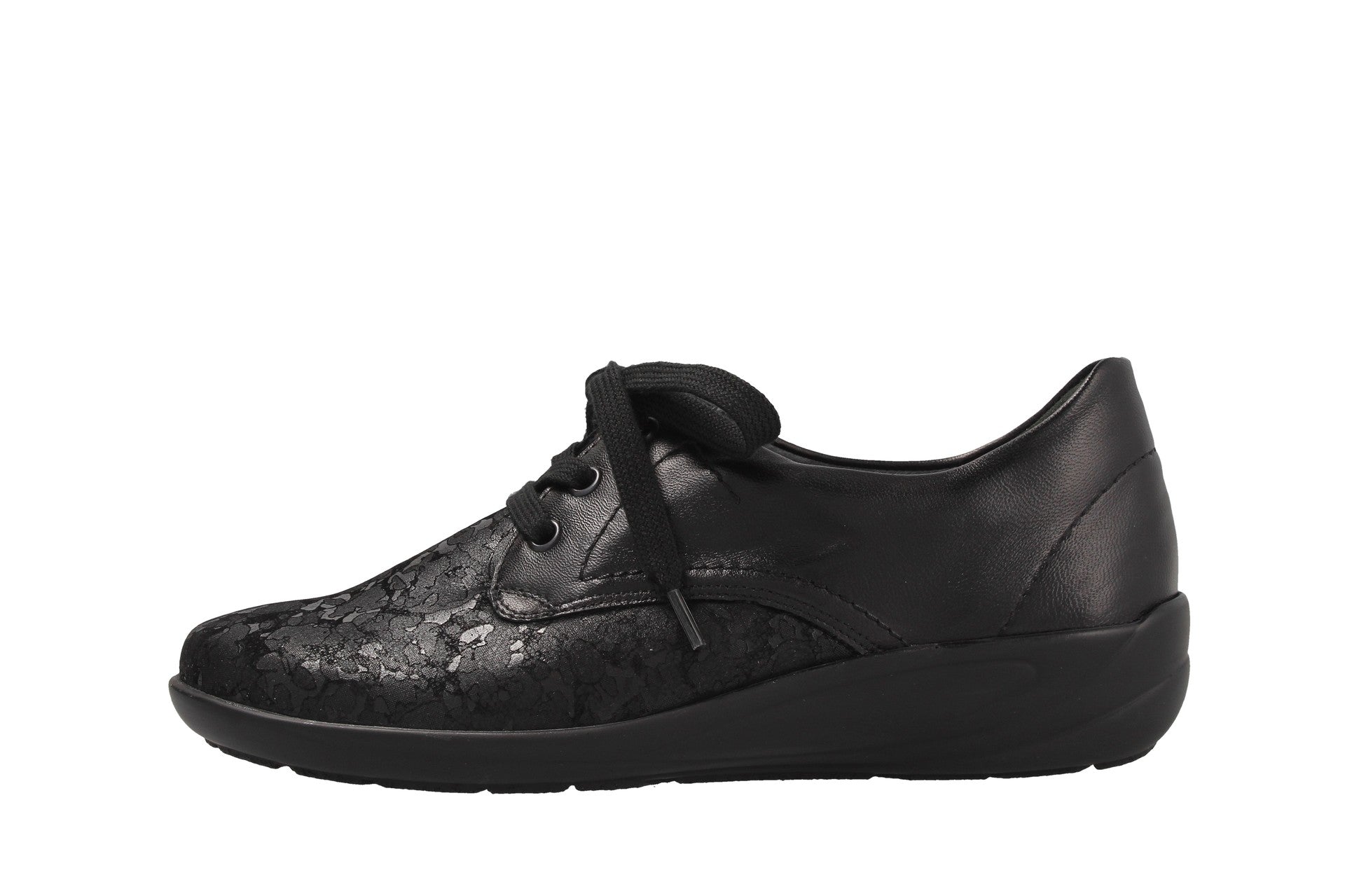Birgit – schwarz – Schnürschuh