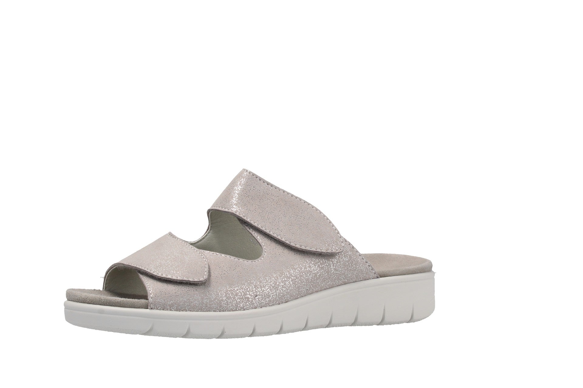 Dunja – argent – ​​mules