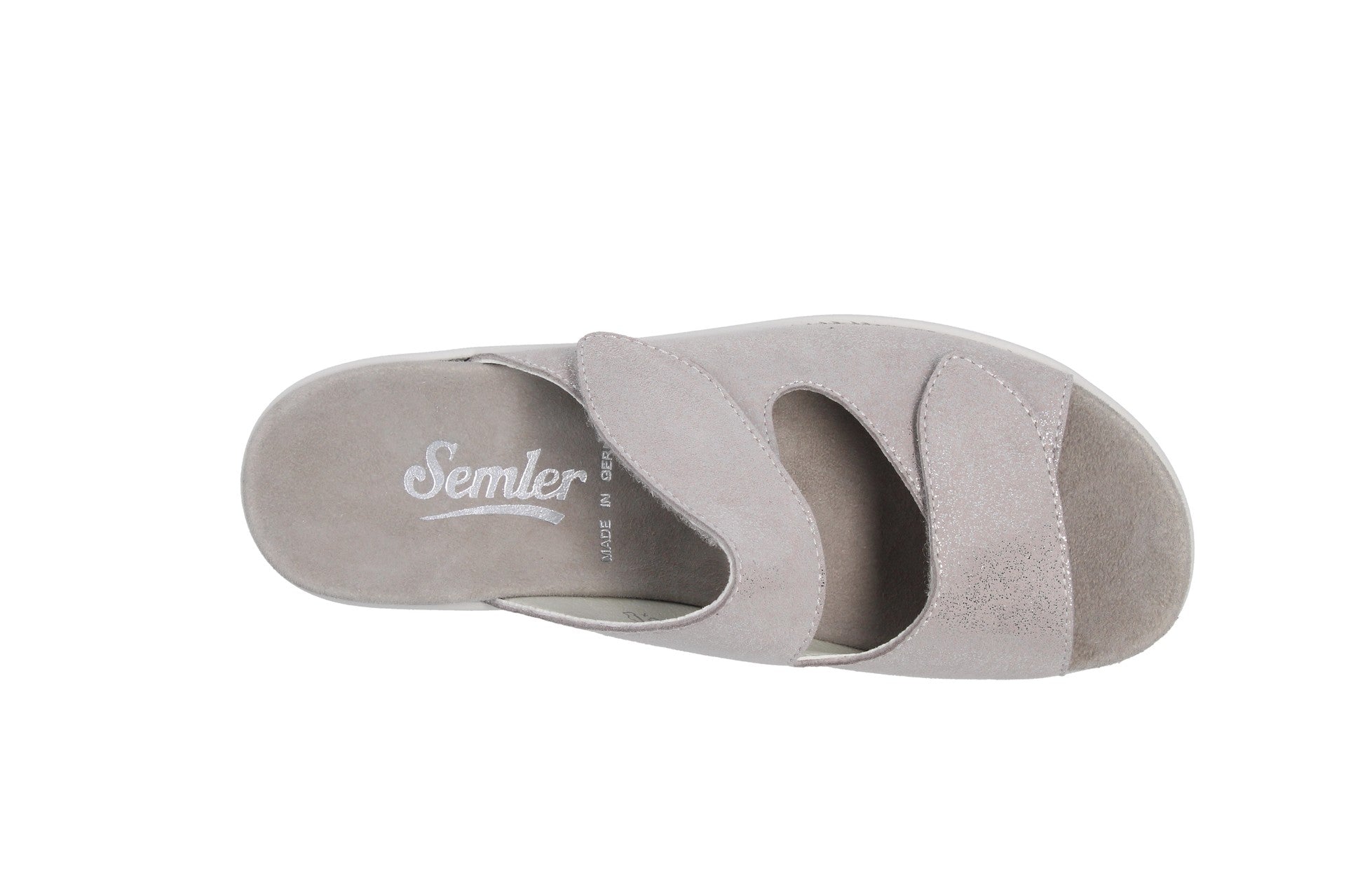 Dunja – argent – ​​mules