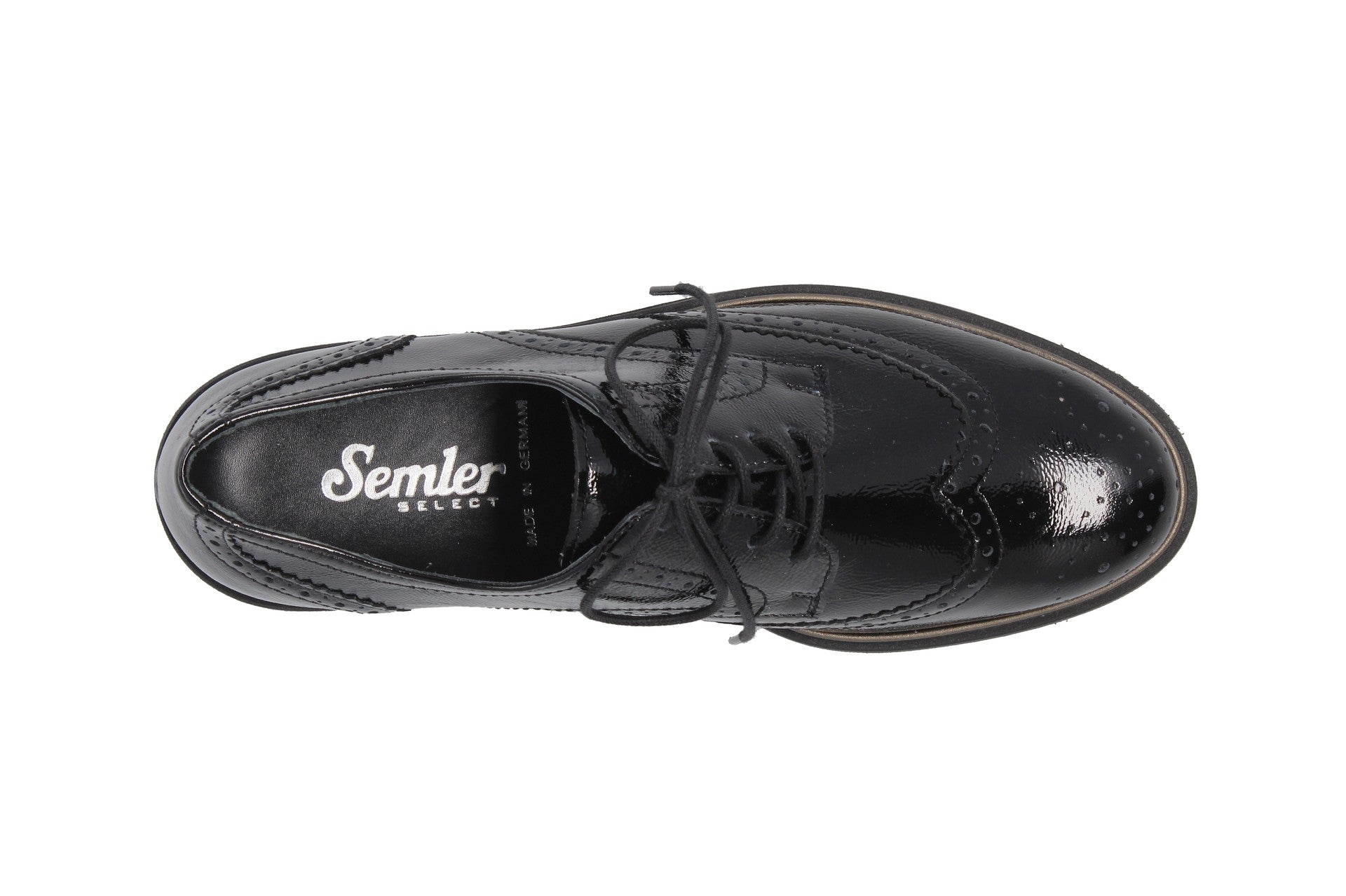 Elena – noir – chaussure à lacets