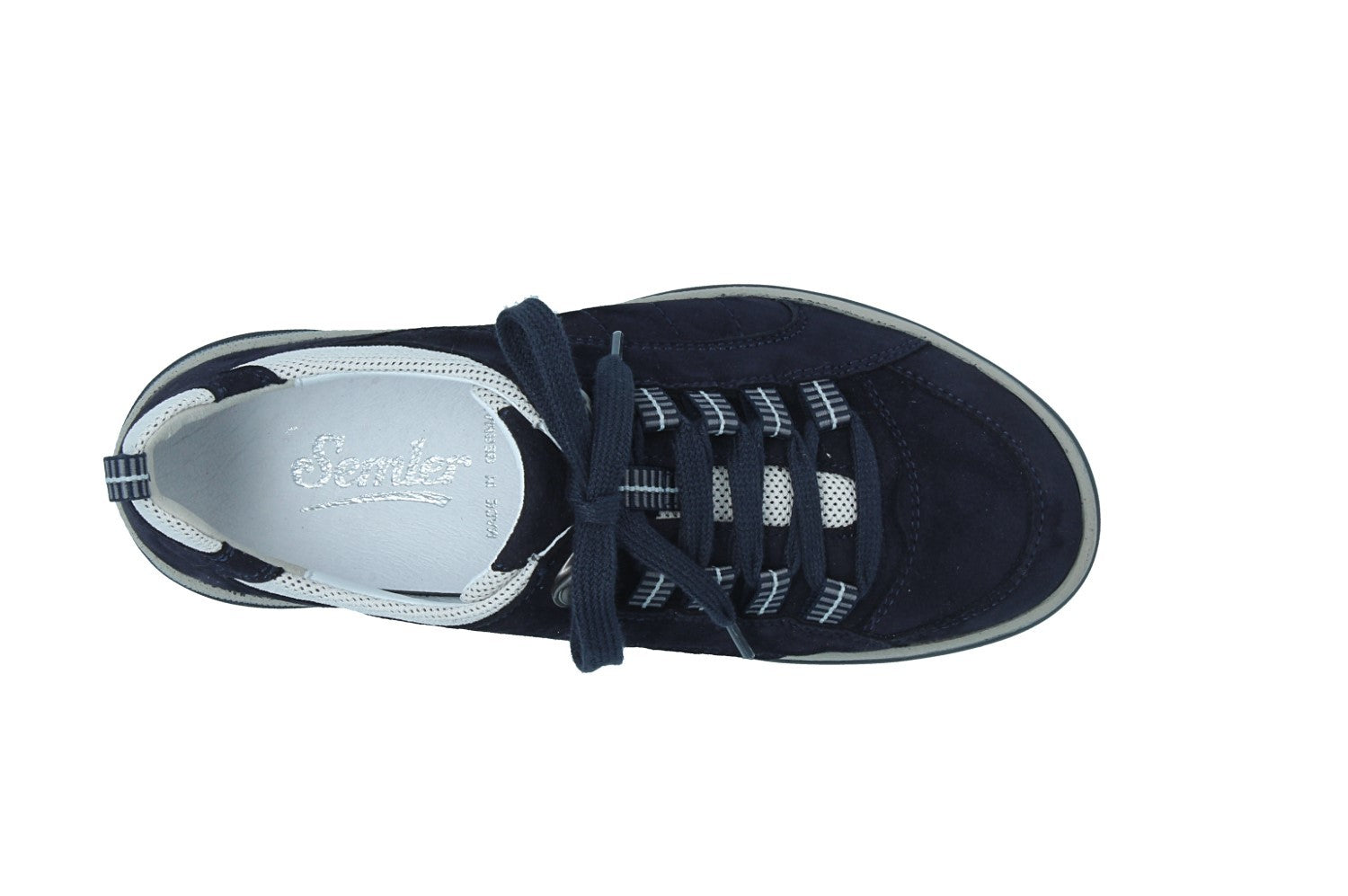 Julia – midnightblue/beige – Schnürschuh