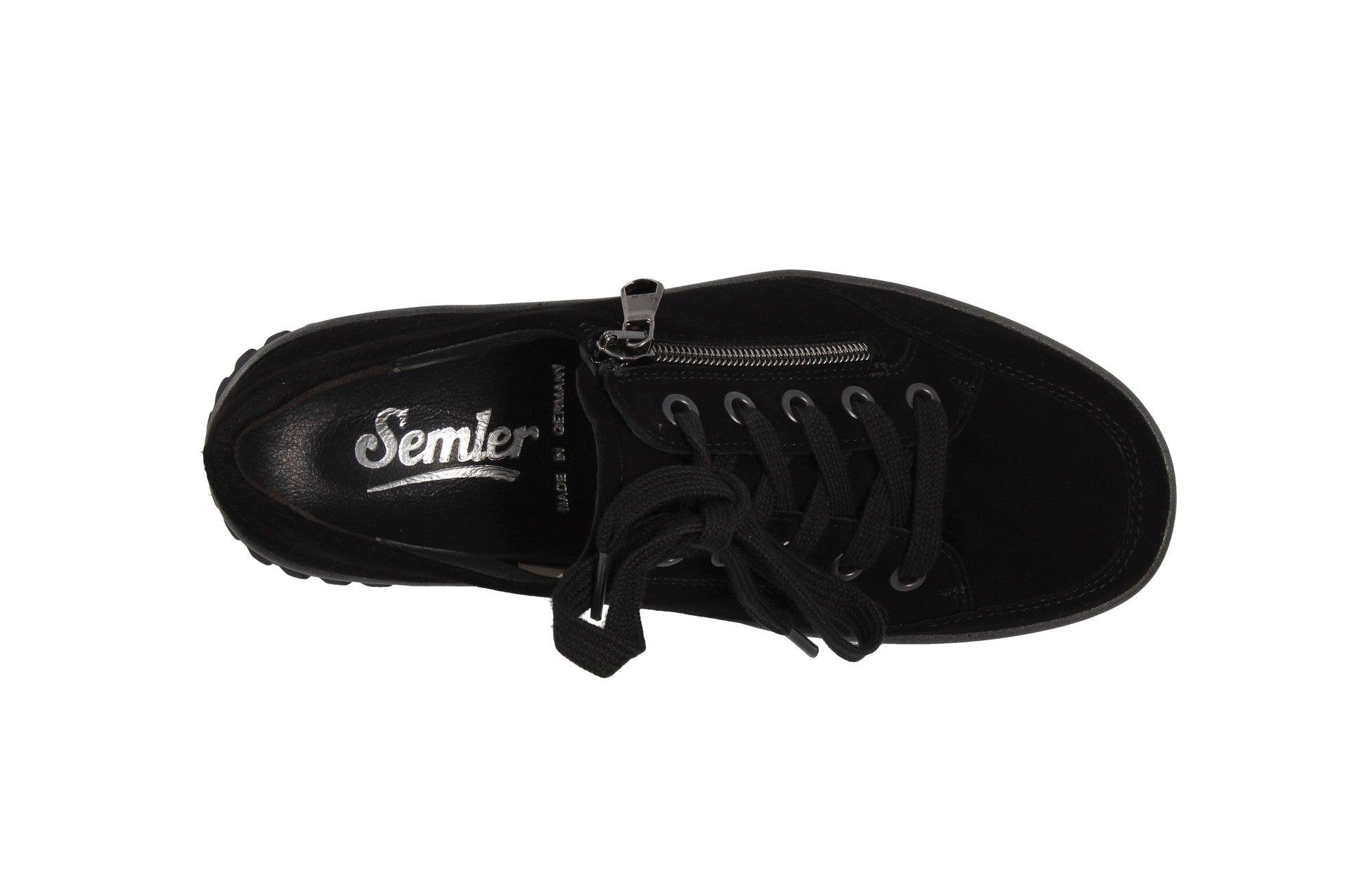 Lena – black – lace-up shoe