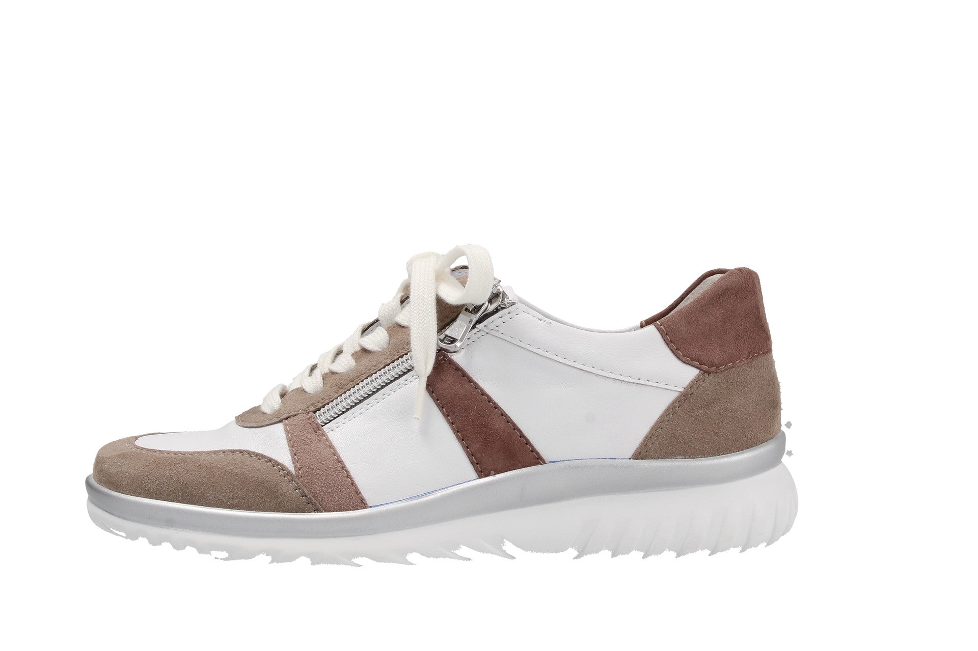Lena – pan./weis/rose/lachs – Schnürschuh
