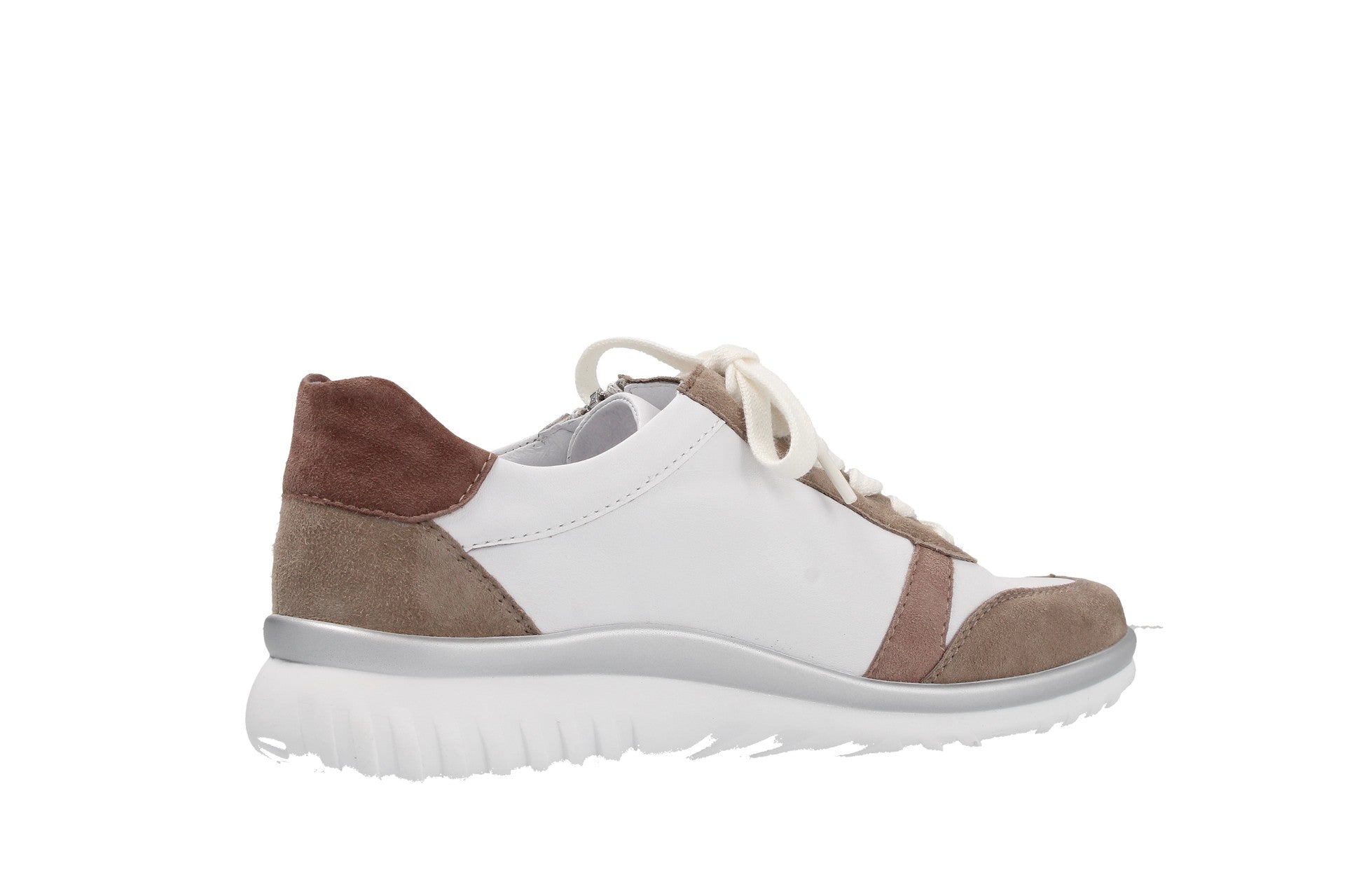 Lena – pan./weis/rose/lachs – Schnürschuh