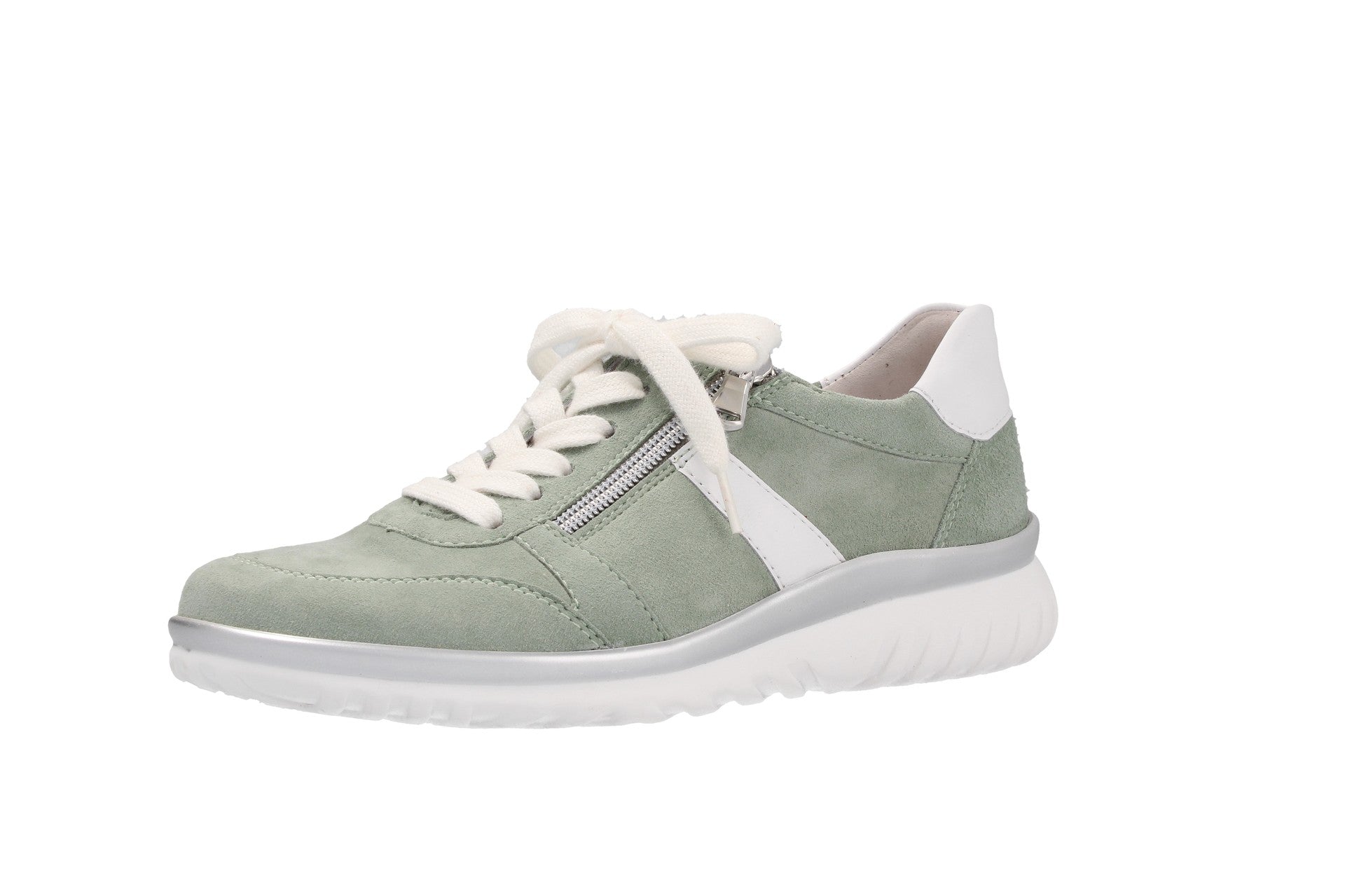 Lena – mint/weiss – Schnürschuh