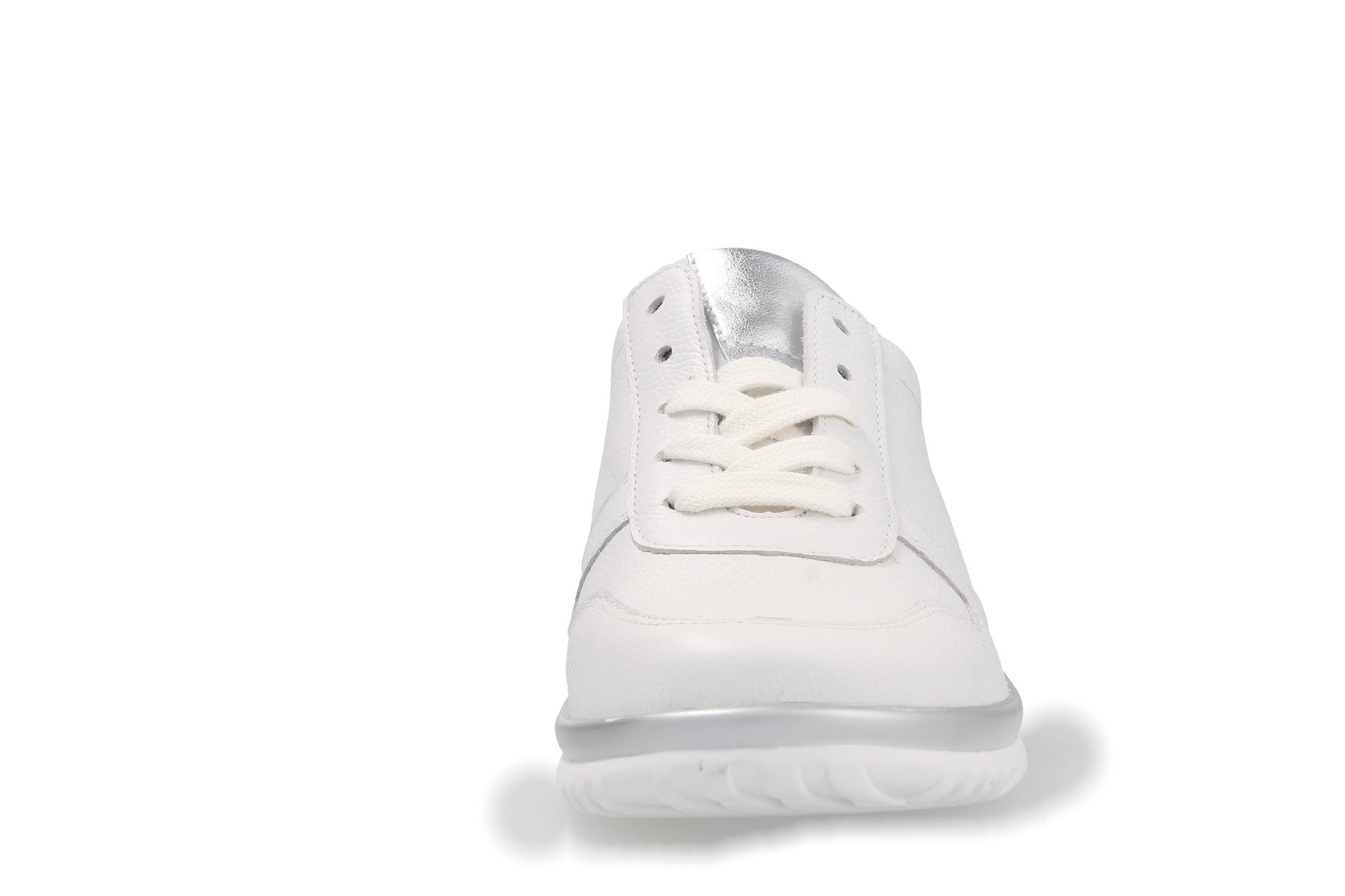 Lena – white/silver – lace-up shoe
